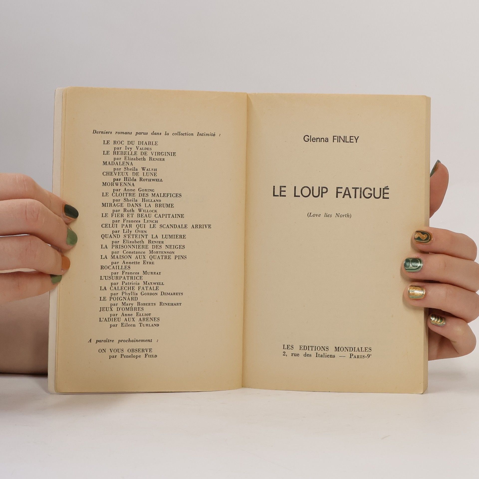 Glenna Finley Collection Intimité: Le Loup fatigué