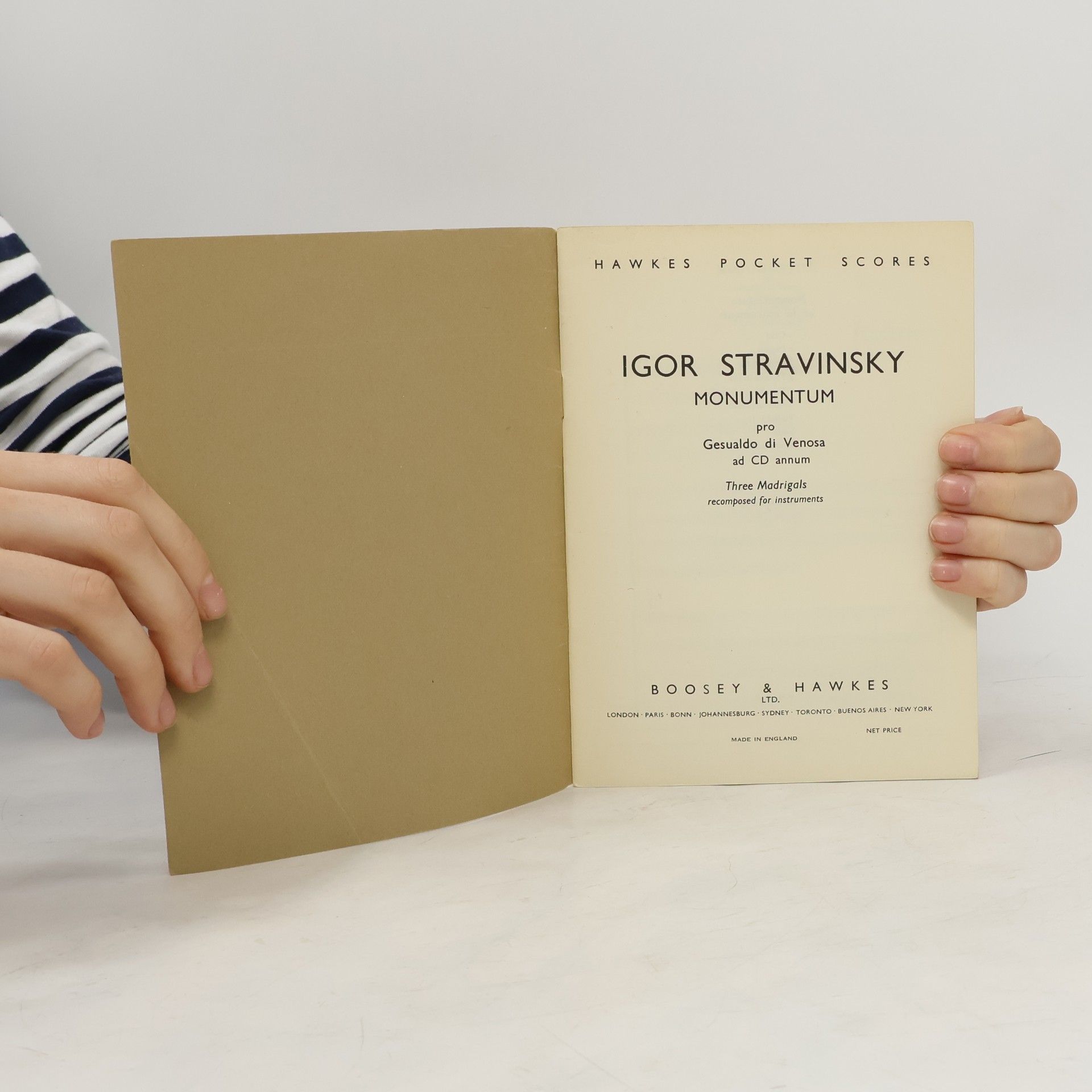 Igor Strawinsky Symphonie de Psaumes
