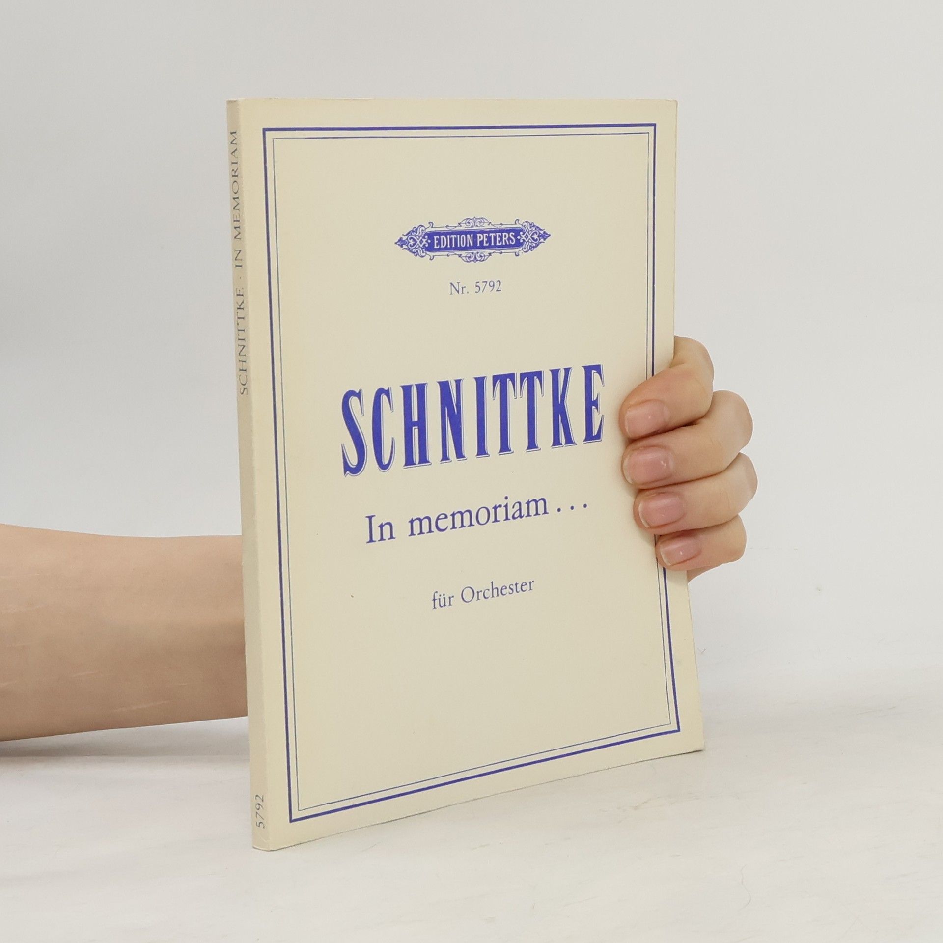 Various authors Schnittke In memoriam...