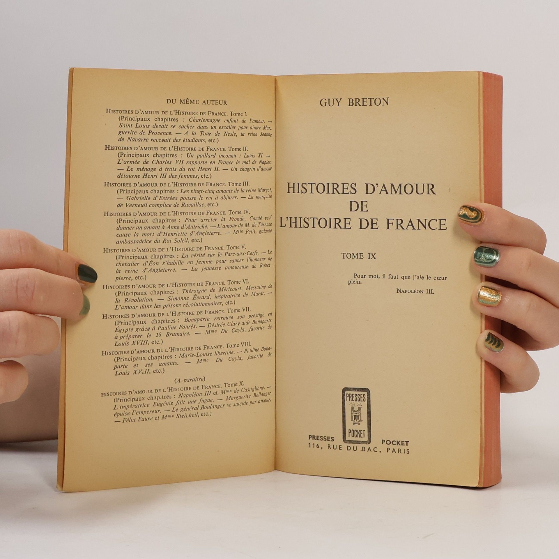 Guy Breton Histoires d'amour de l'histoire de France VII. Napoléon et les femmes