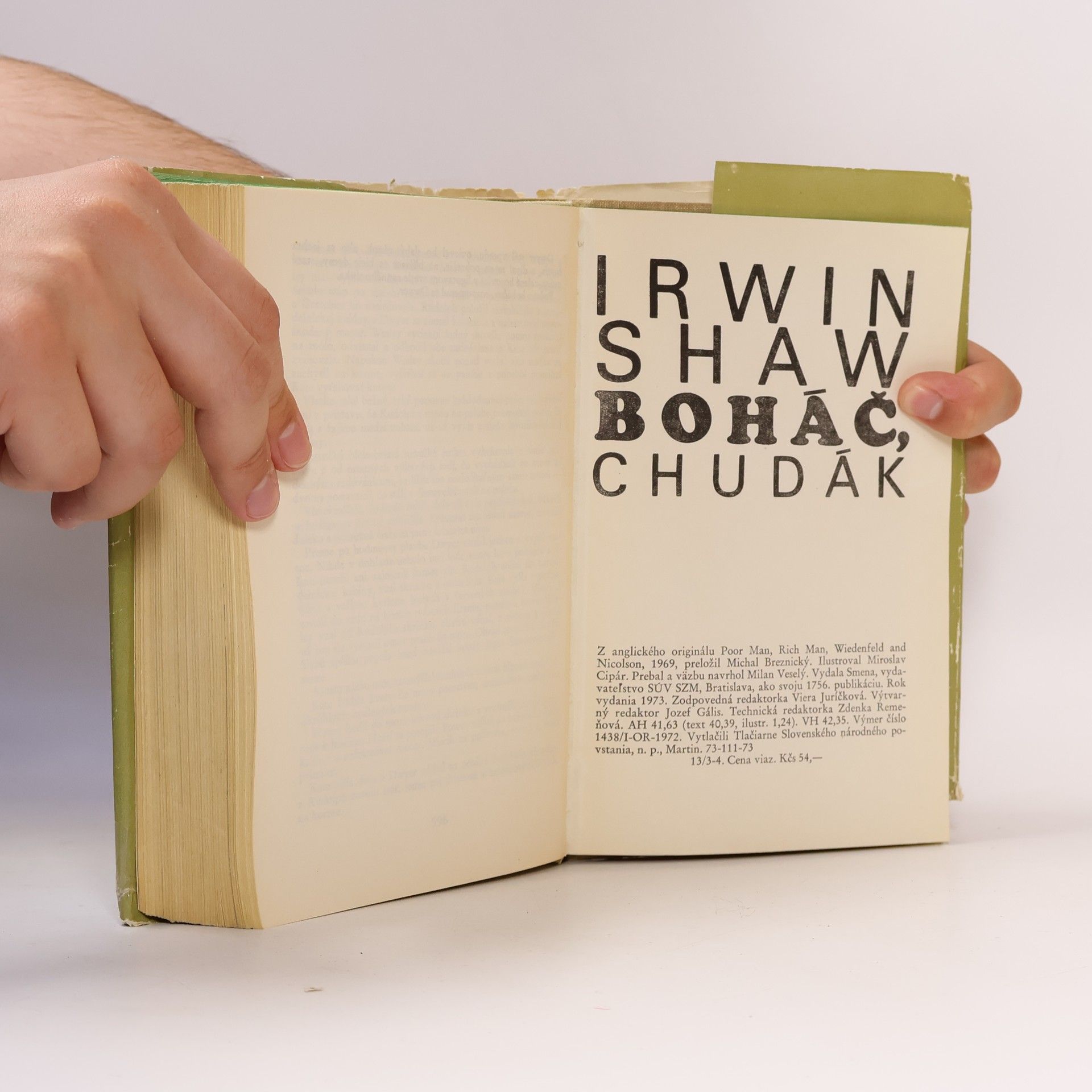 Irwin Shaw Boháč, chudák