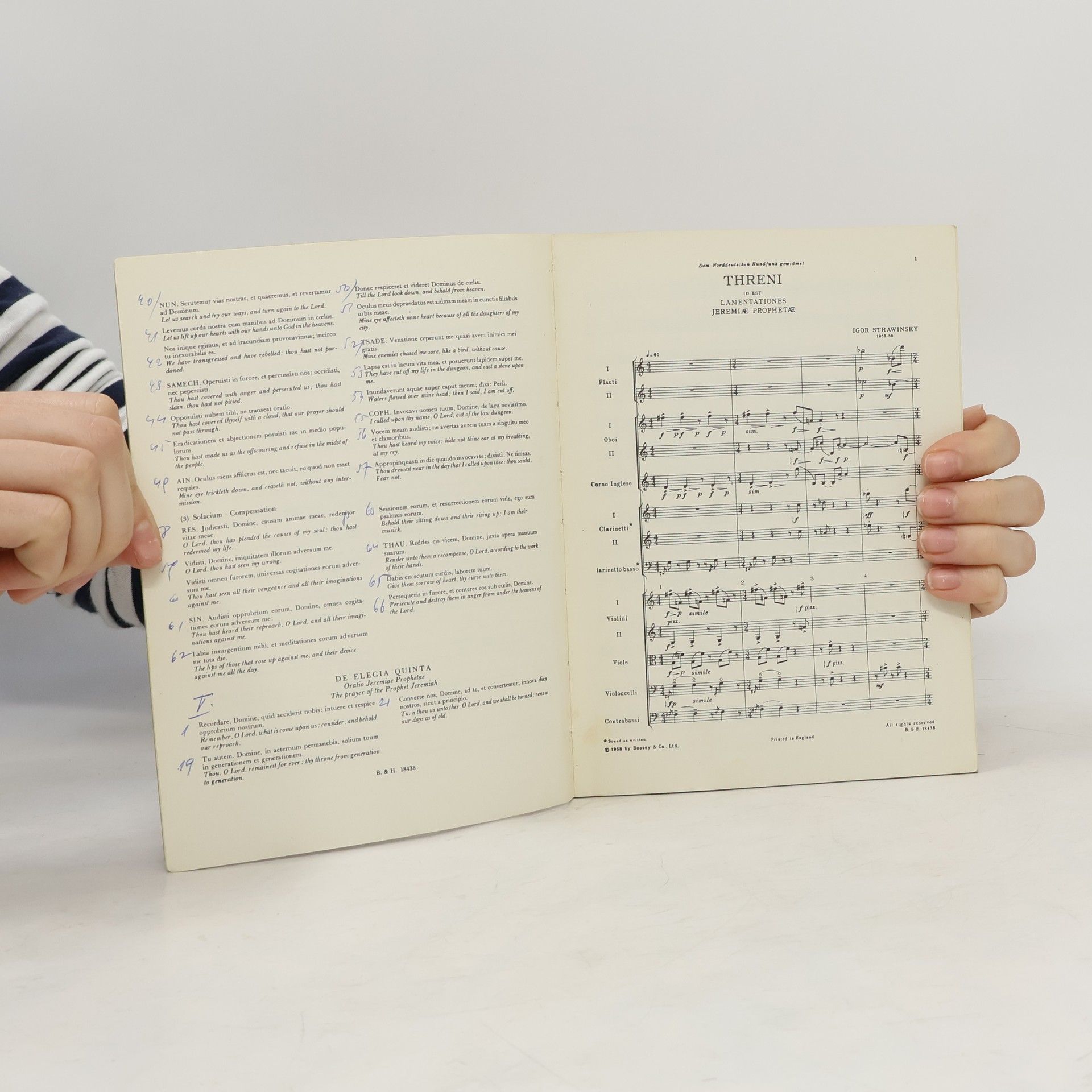 Igor Stravinsky Threni