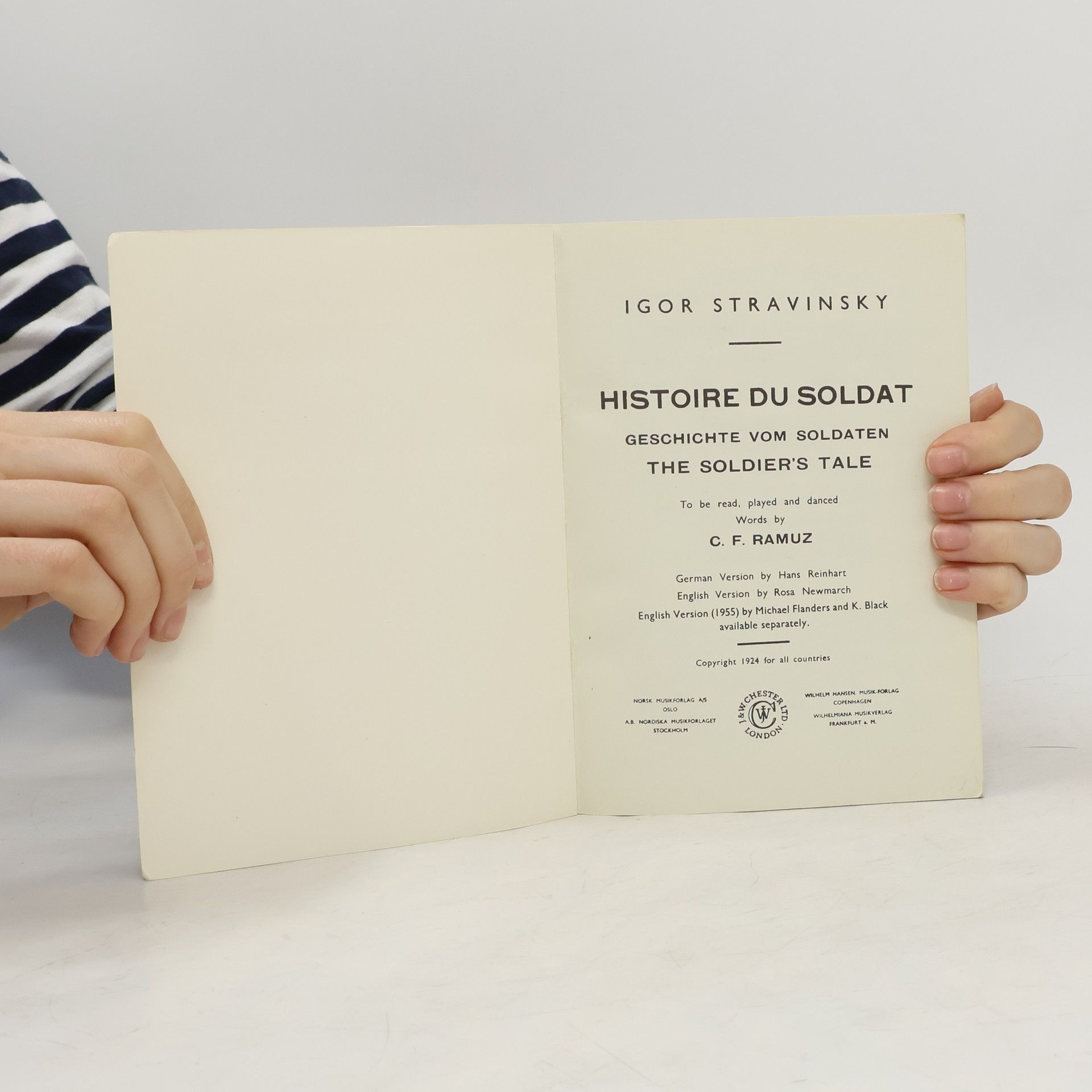 Igor Stravinsky Histoire du Soldat