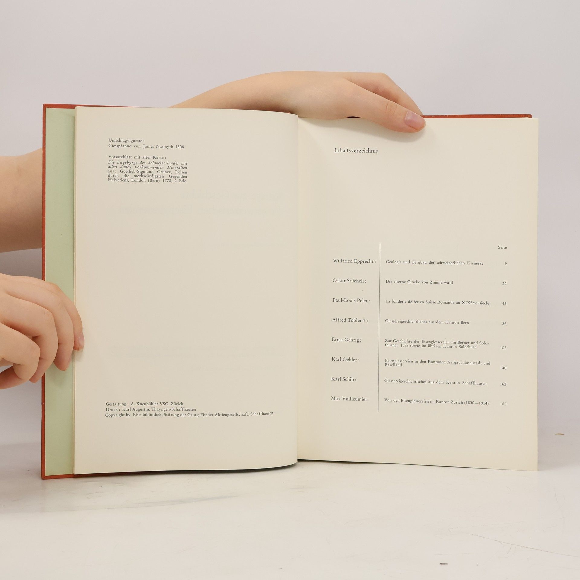 Hans Heinrich Boesch Beiträge zur Geschichte der Schweizerischen Eisengiessereien