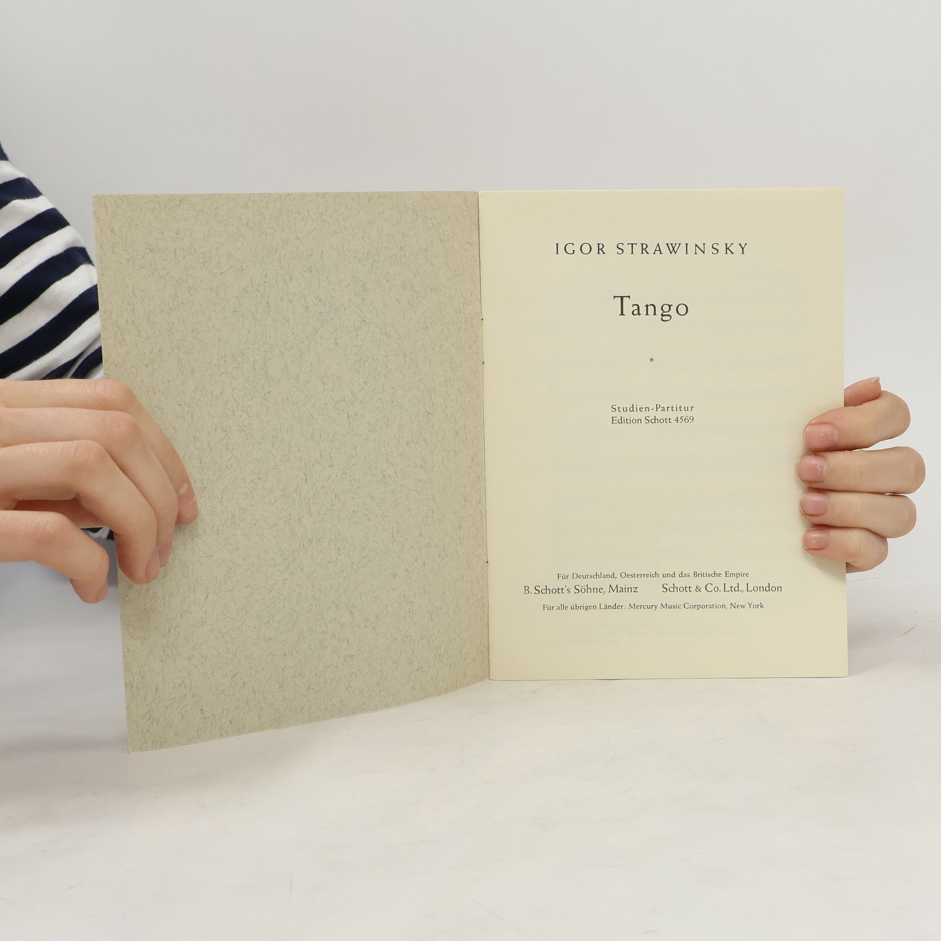 Igor Stravinsky Tango fur Orchester