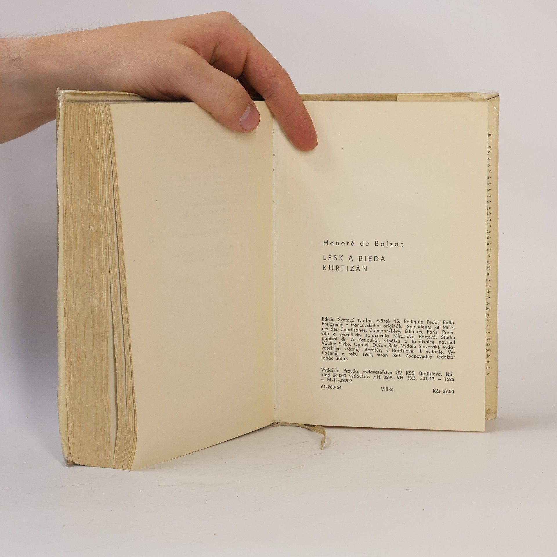 Honoré de Balzac Lesk a bieda kurtizán