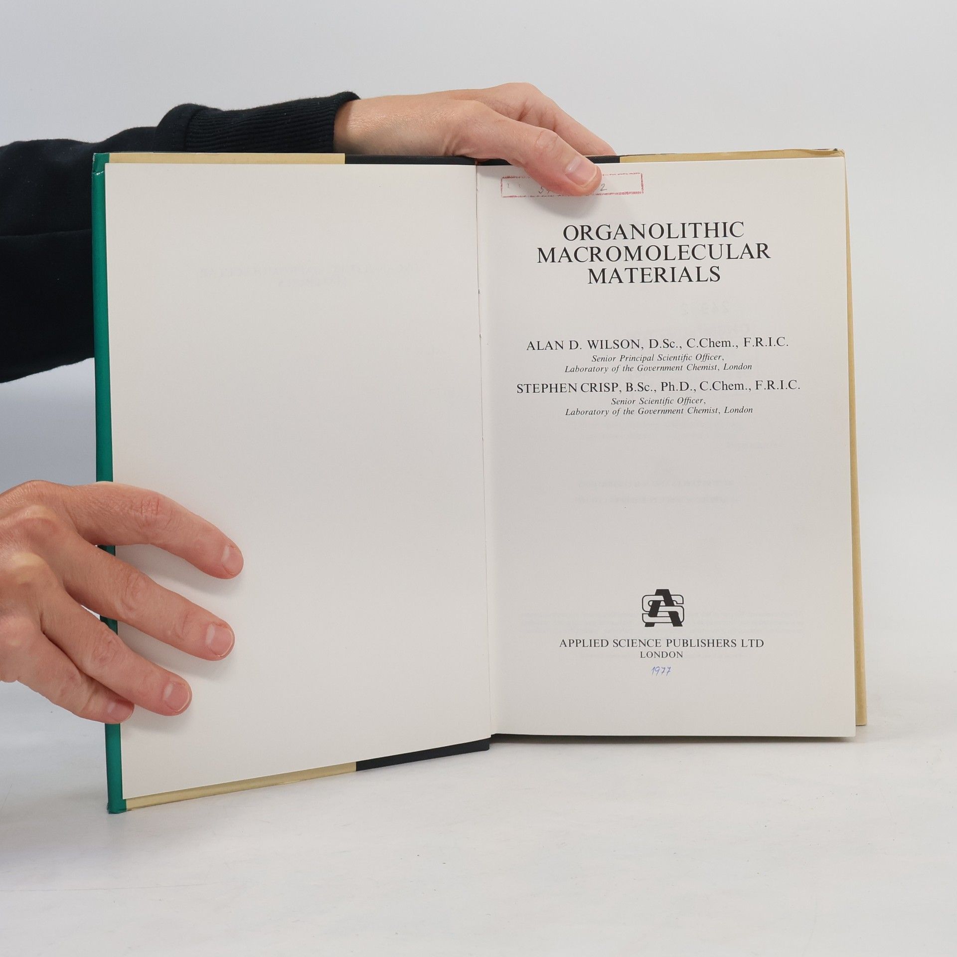 Collectif d'auteurs Organolithic Macromolecular Materials