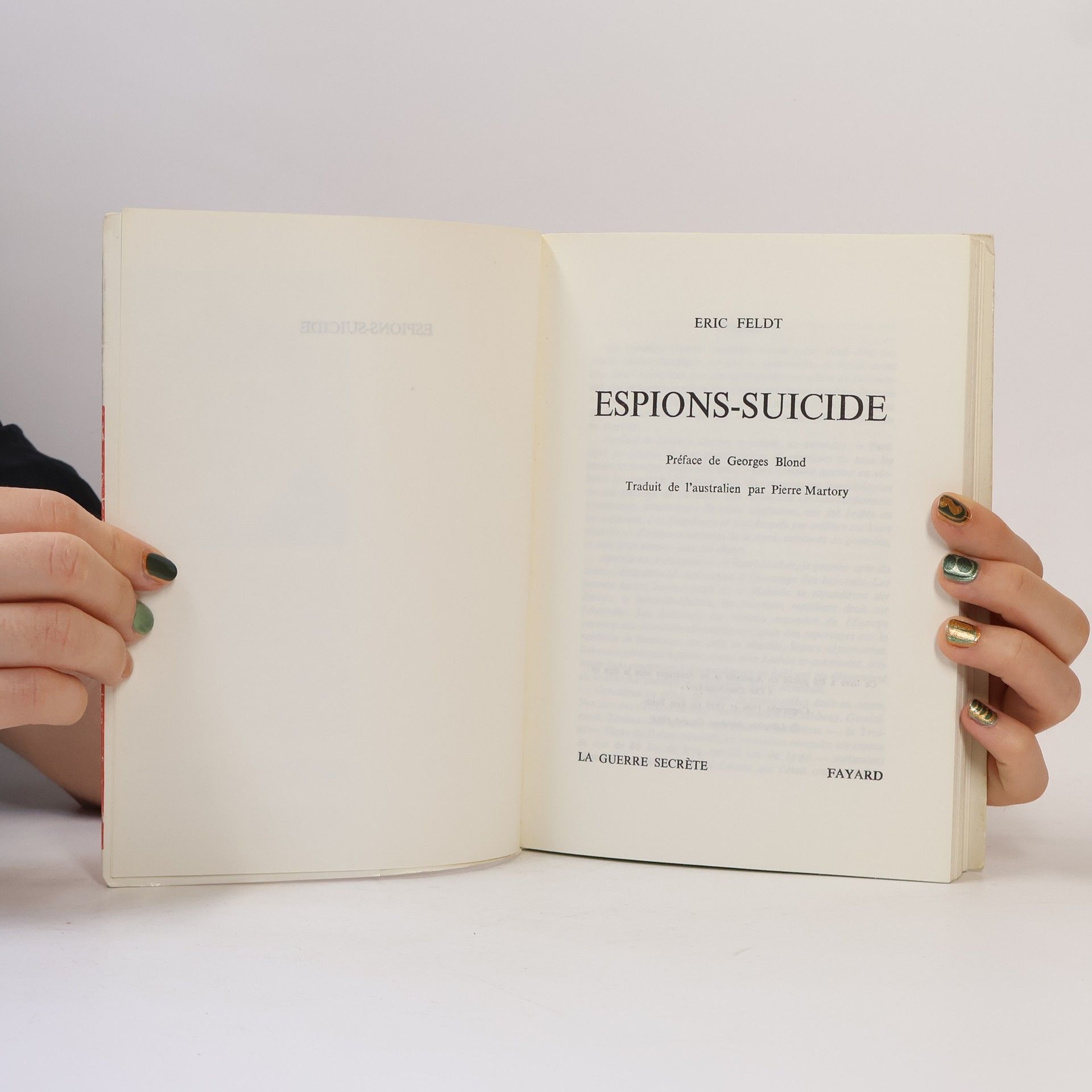 Eric Feldt Espions Suicide