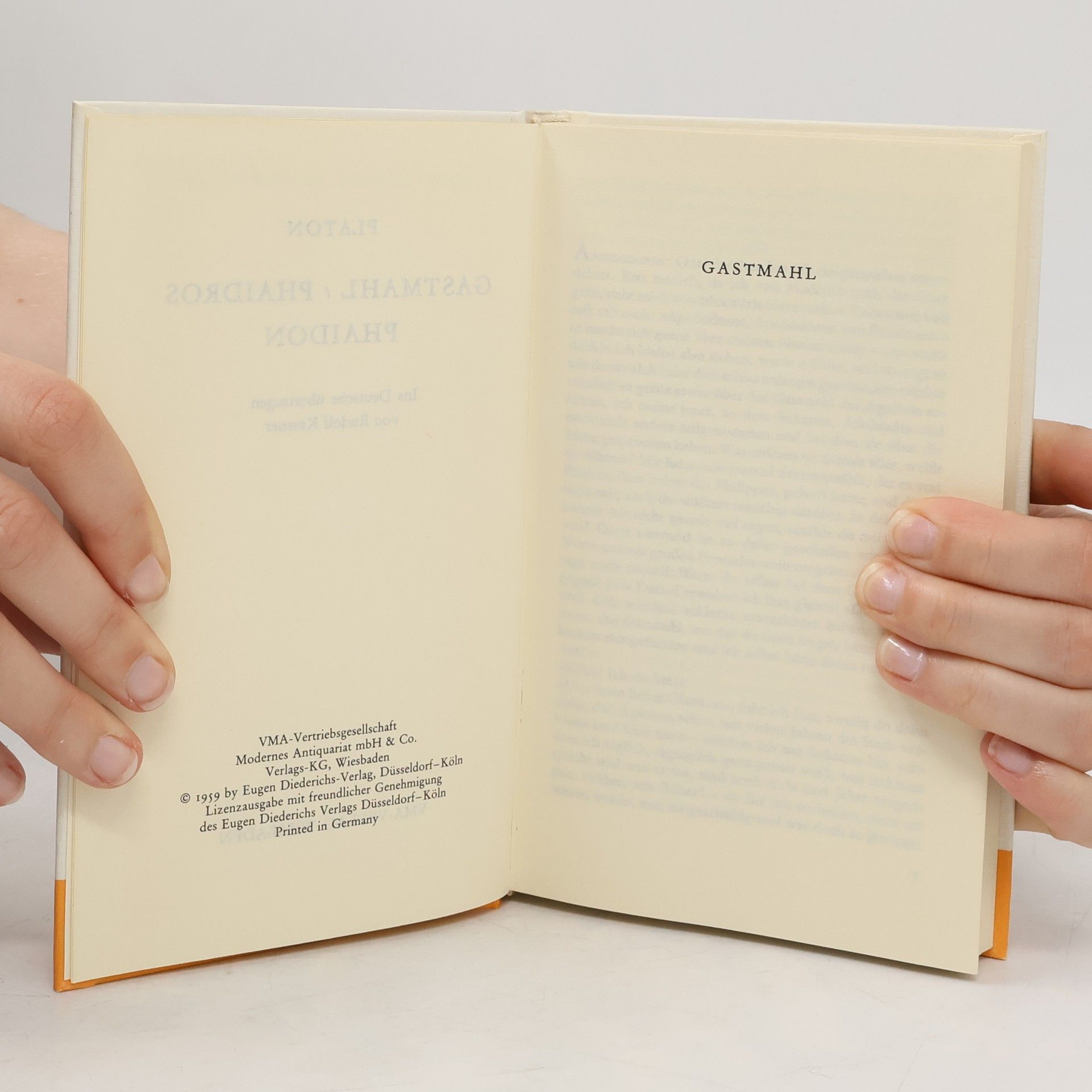 Platon Gastmahl. Phaidon. Phaidros