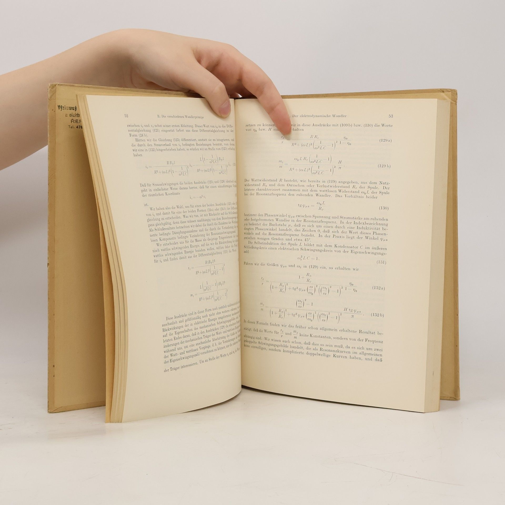 Heinrich Hecht Die elektroakustischen Wandler