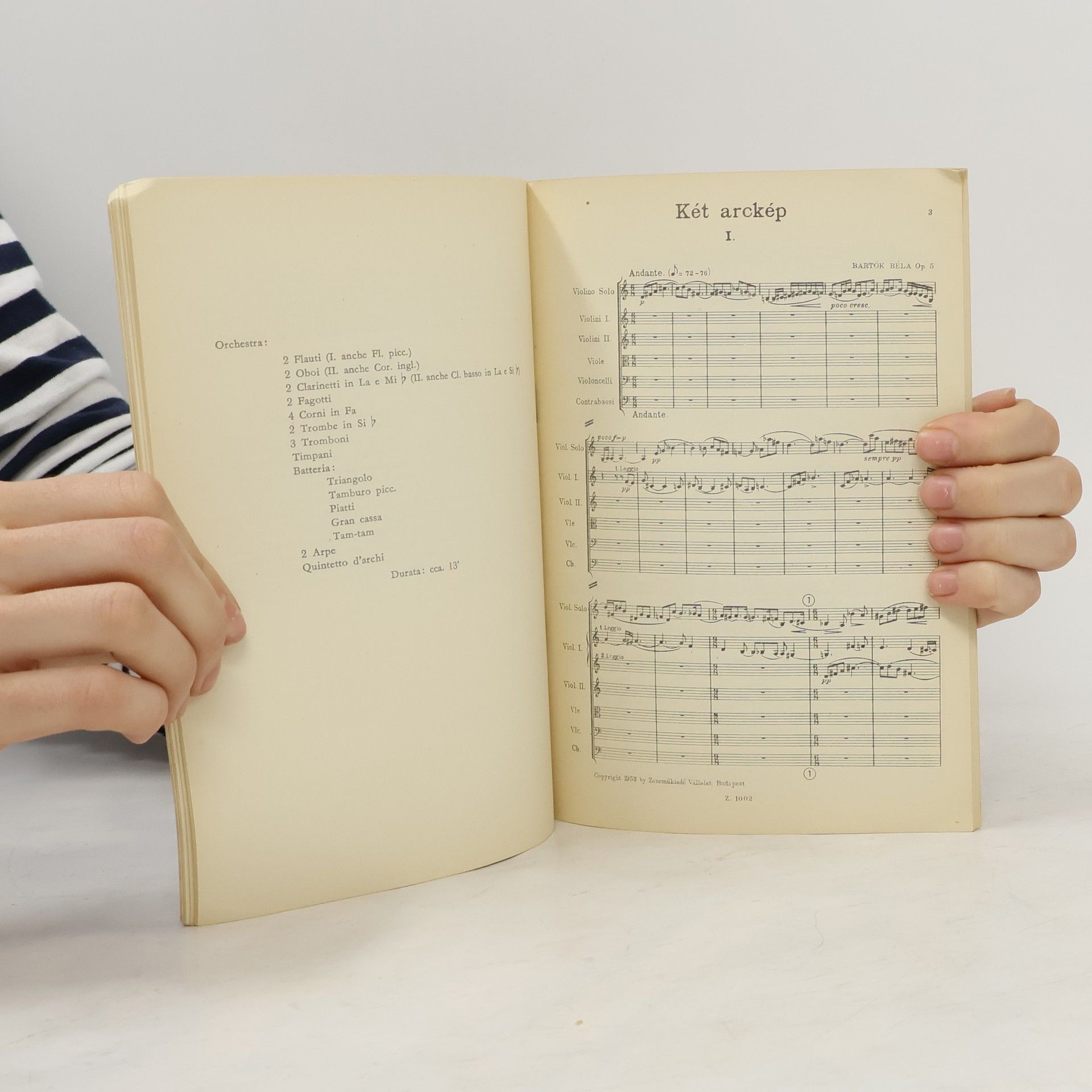Béla Bartók Két Arckép 2. Два Портрета 2. Two Portraits 2. Zwei Bildnisse 2. Deux Portraits 2