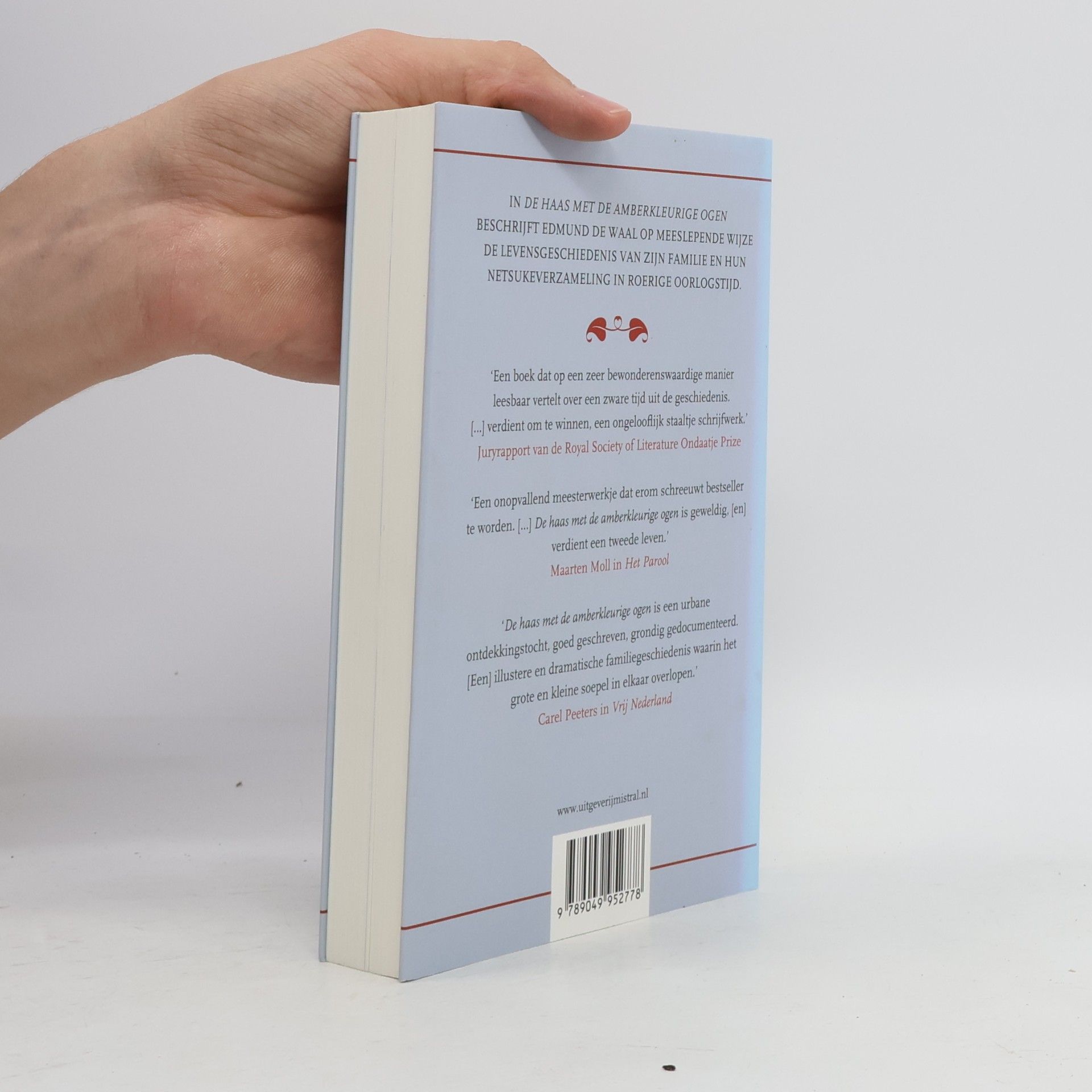 Edmund De Waal De haas met de amberkleurige ogen