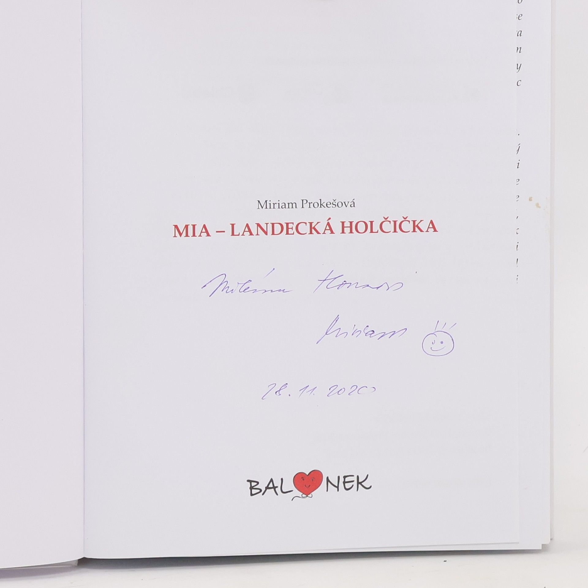 Miriam Prokešová Mia - Landecká holčička