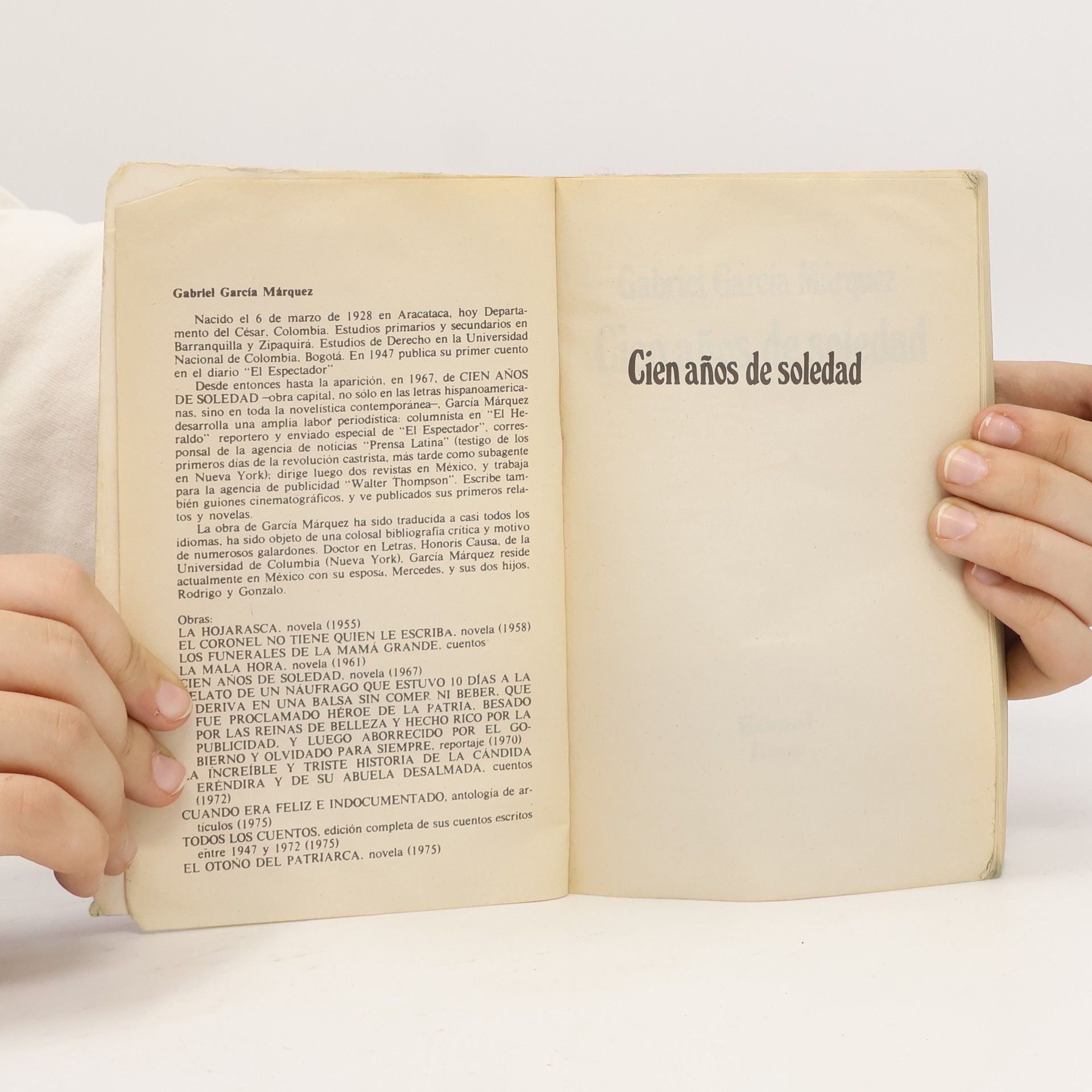 Gabriel García Márquez Cien años de soledad