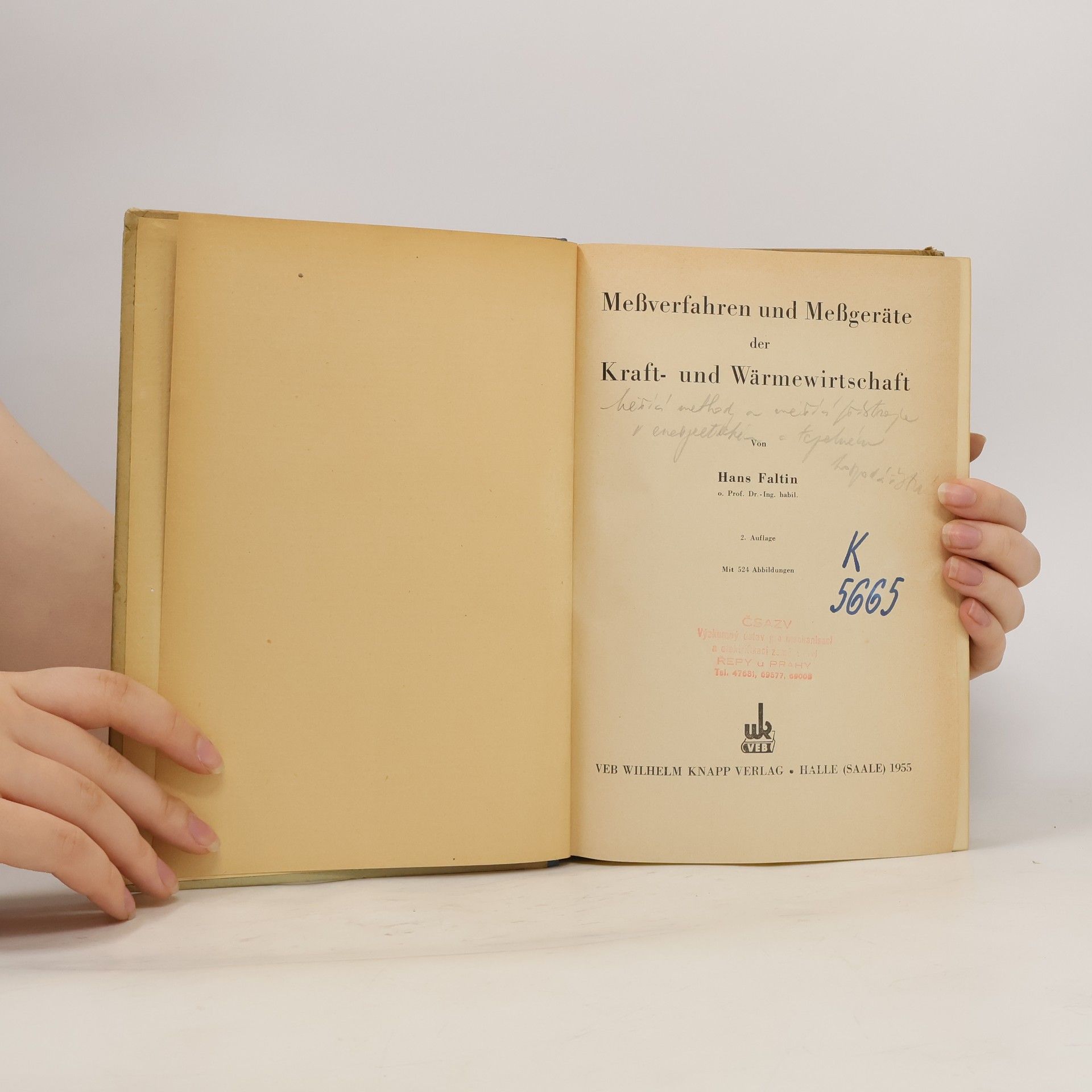 Hans Faltin Meßverfahren und Meßgeräte der Kraft- und Wärmewirtschaft