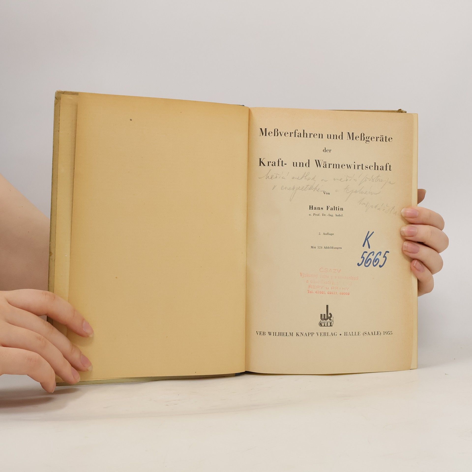 Hans Faltin Meßverfahren und Meßgeräte der Kraft- und Wärmewirtschaft