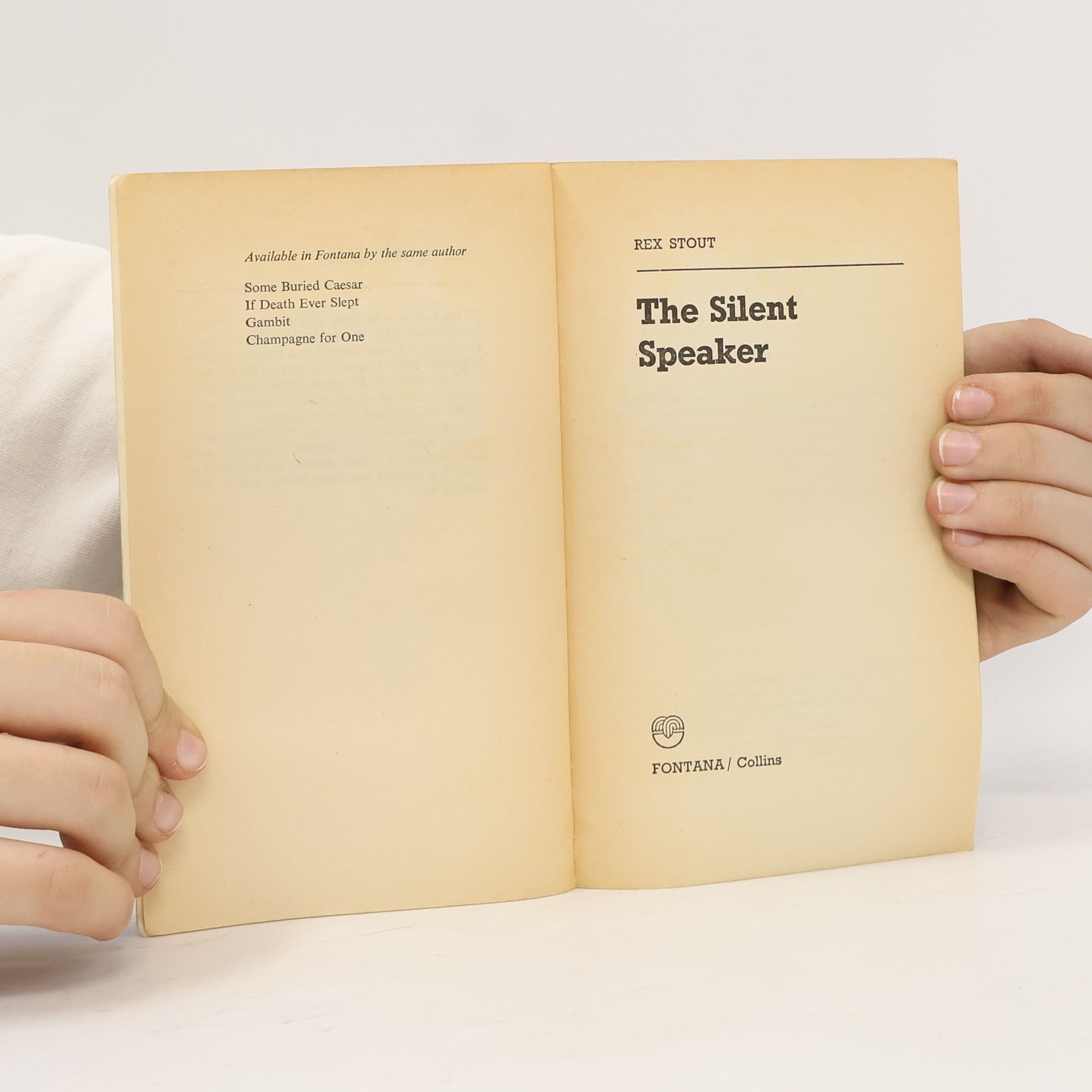 Rex Stout The Silent Speaker