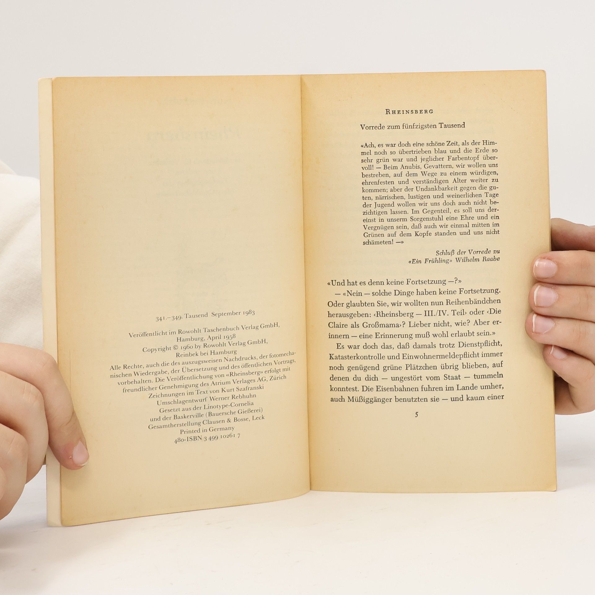 Kurt Tucholsky Rheinsberg: Ein Bilderbuch für Verliebte und anderes