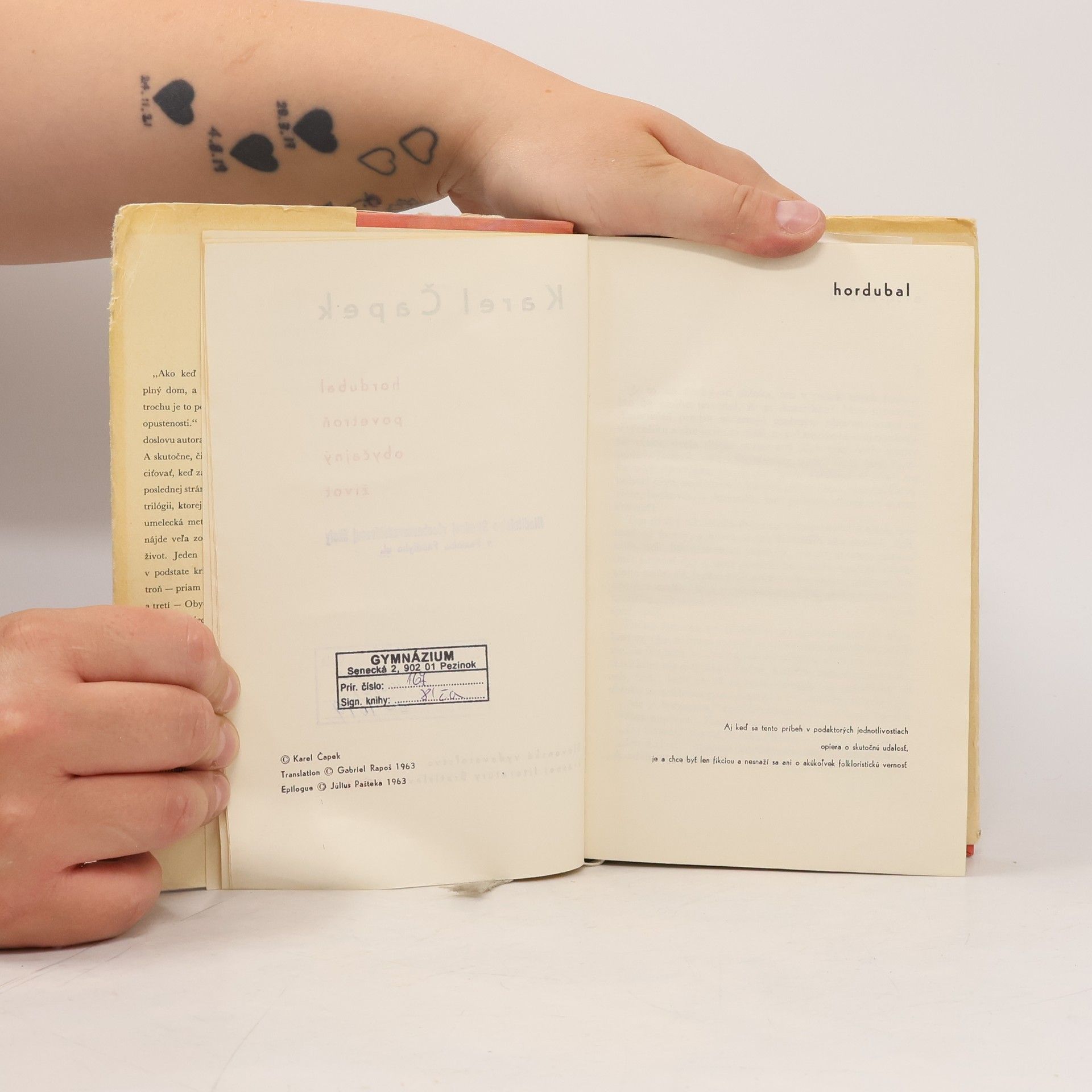 Karel Čapek Hordubal. Povětroň. Obyčajný život