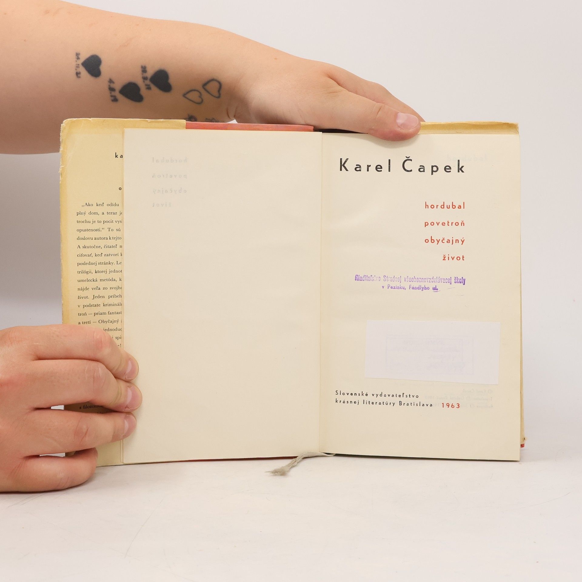 Karel Čapek Hordubal. Povětroň. Obyčajný život