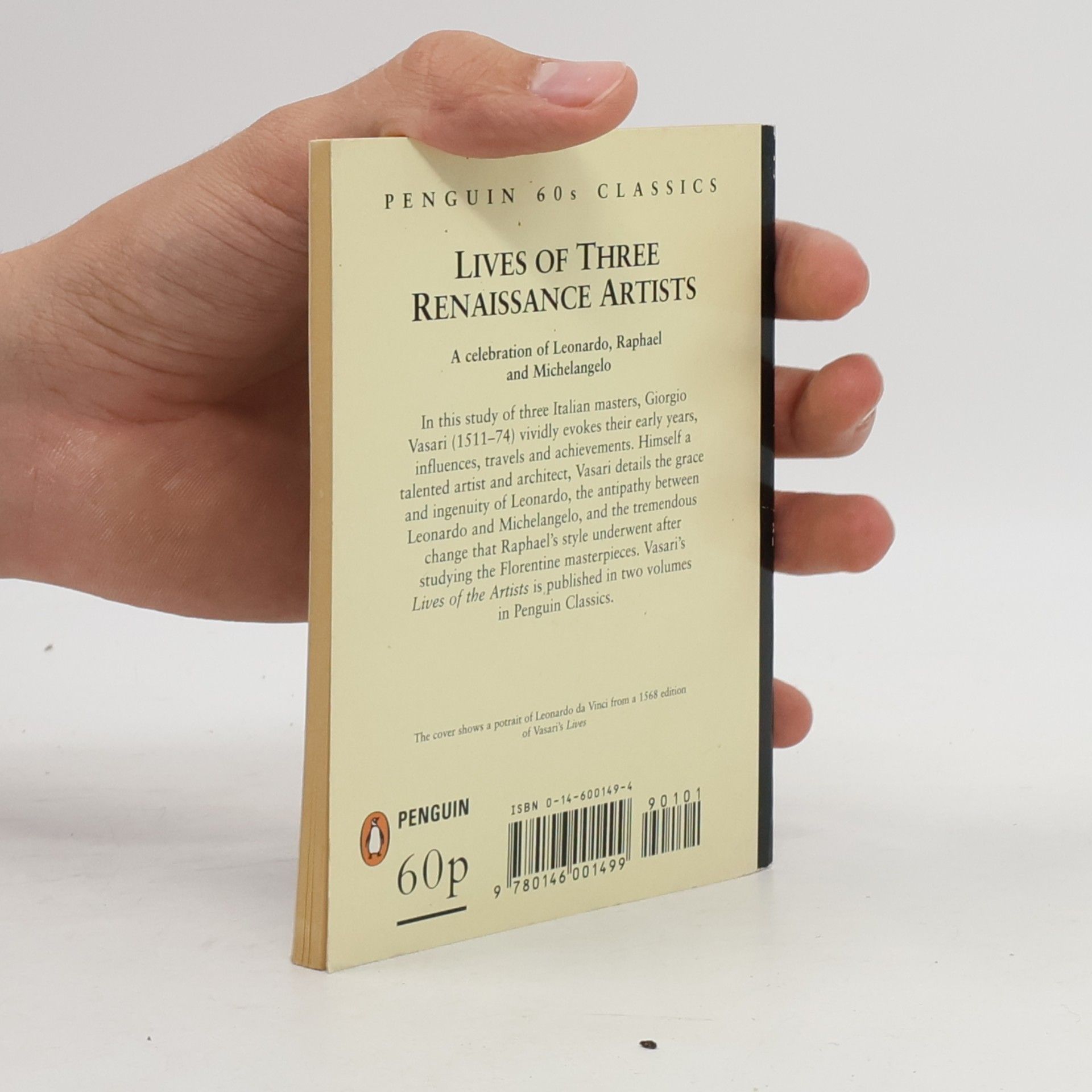Giorgio Vasari Penguin 60s Classics: Lives of Three Renaissance Artists