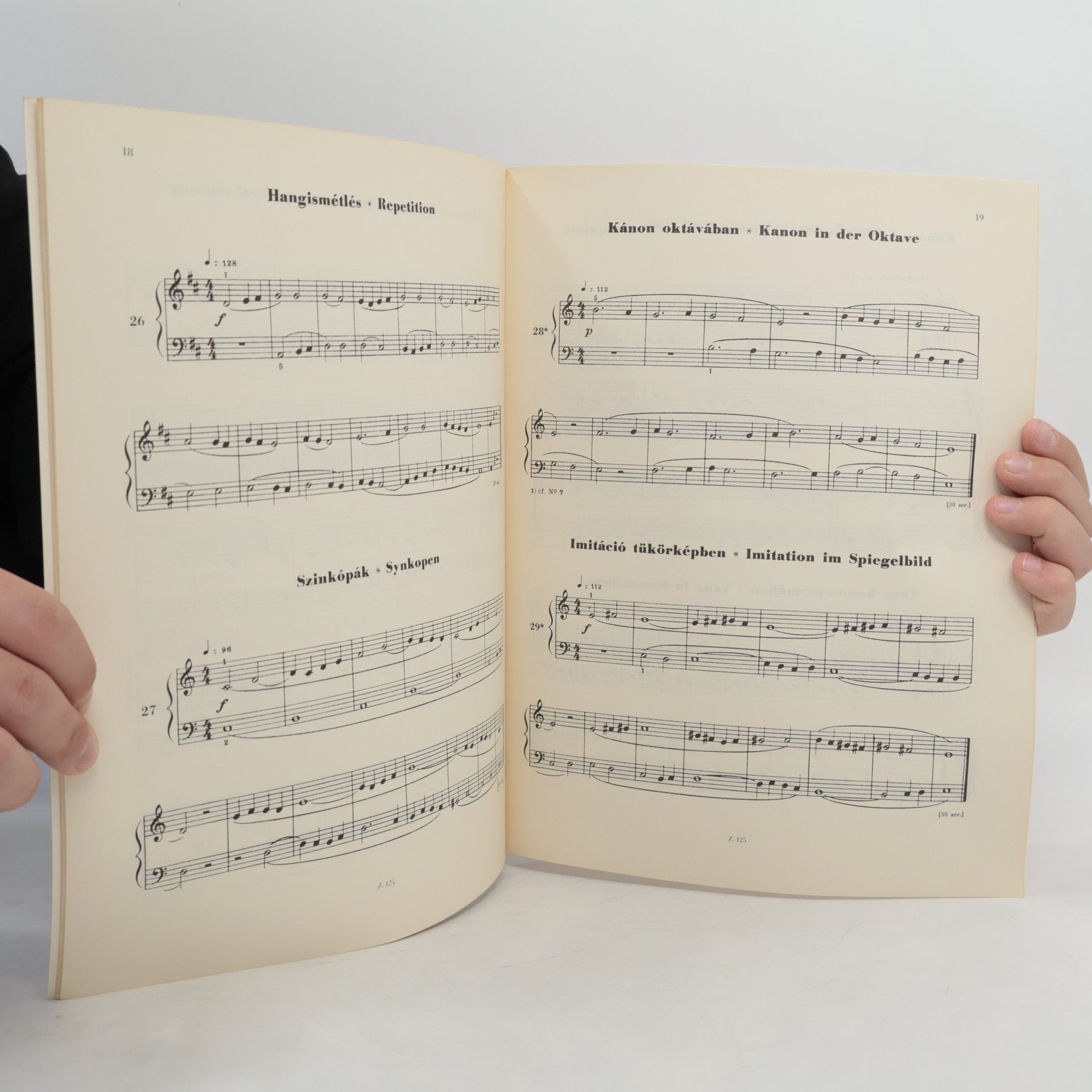 Béla Bartók Mikrokozmosz zongorára mikrokosmos fur klavier