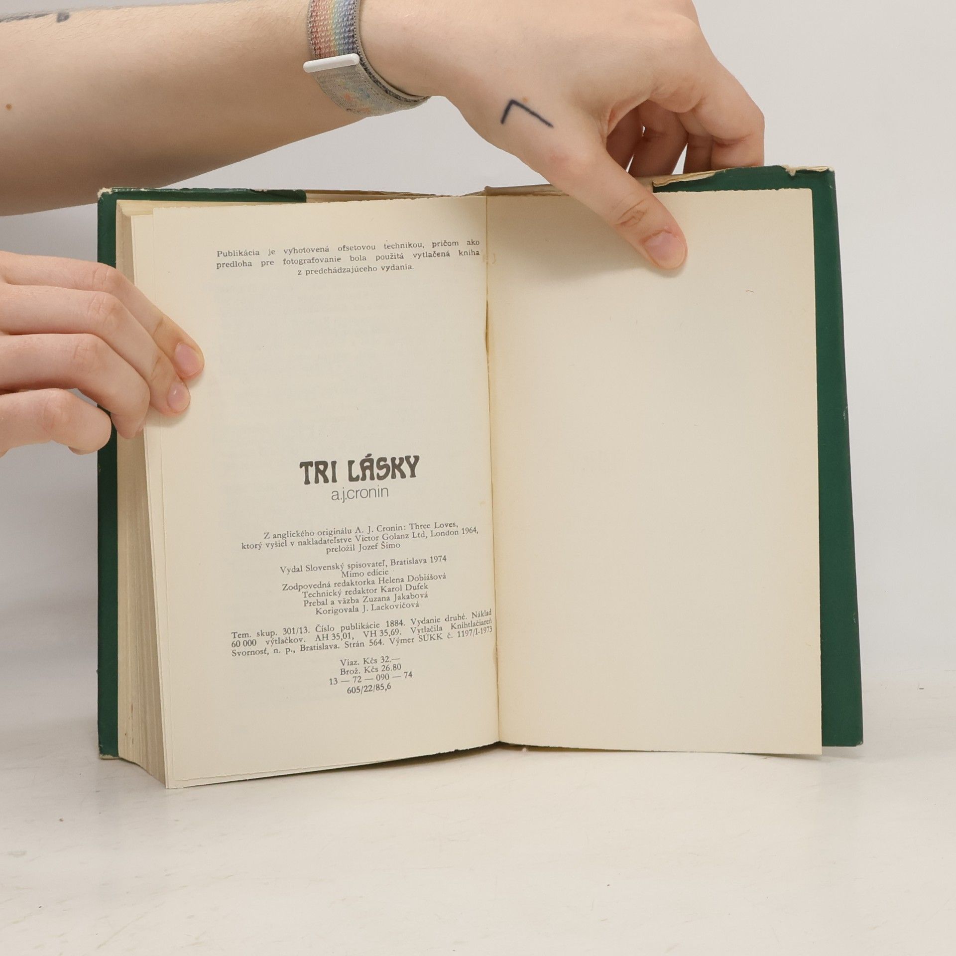 A. J. Cronin Tri lásky