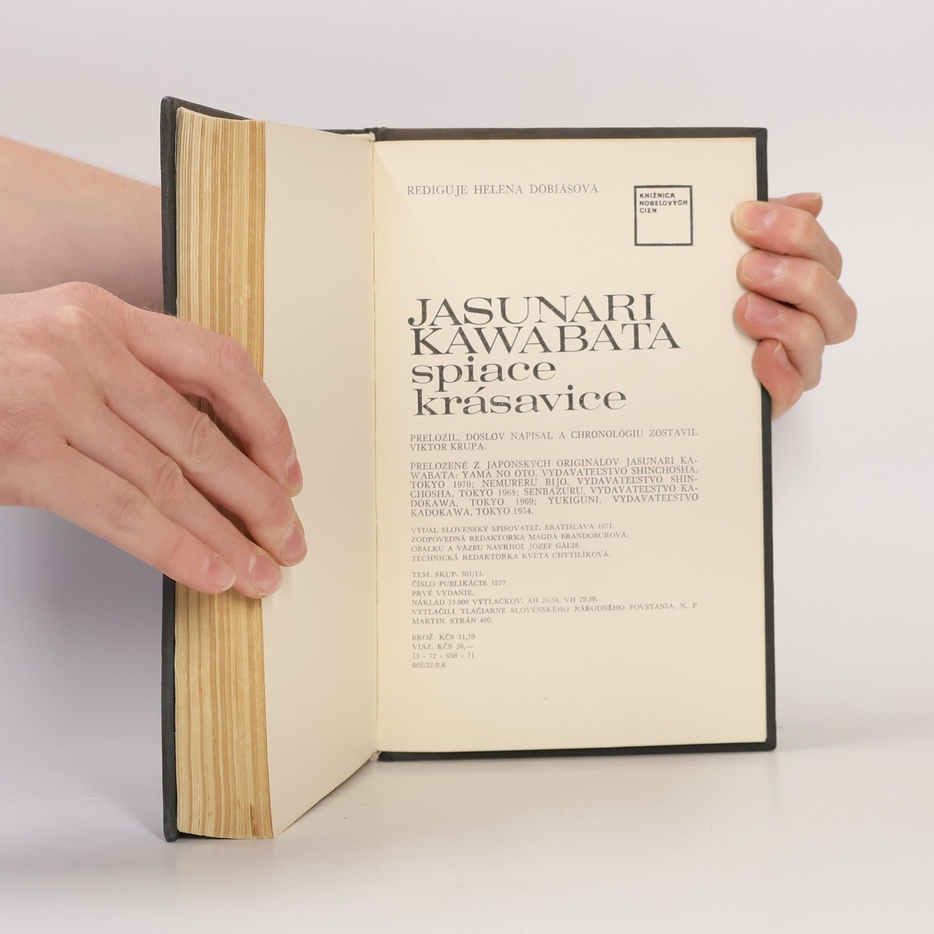 Yasunari Kawabata Spiace krásavice