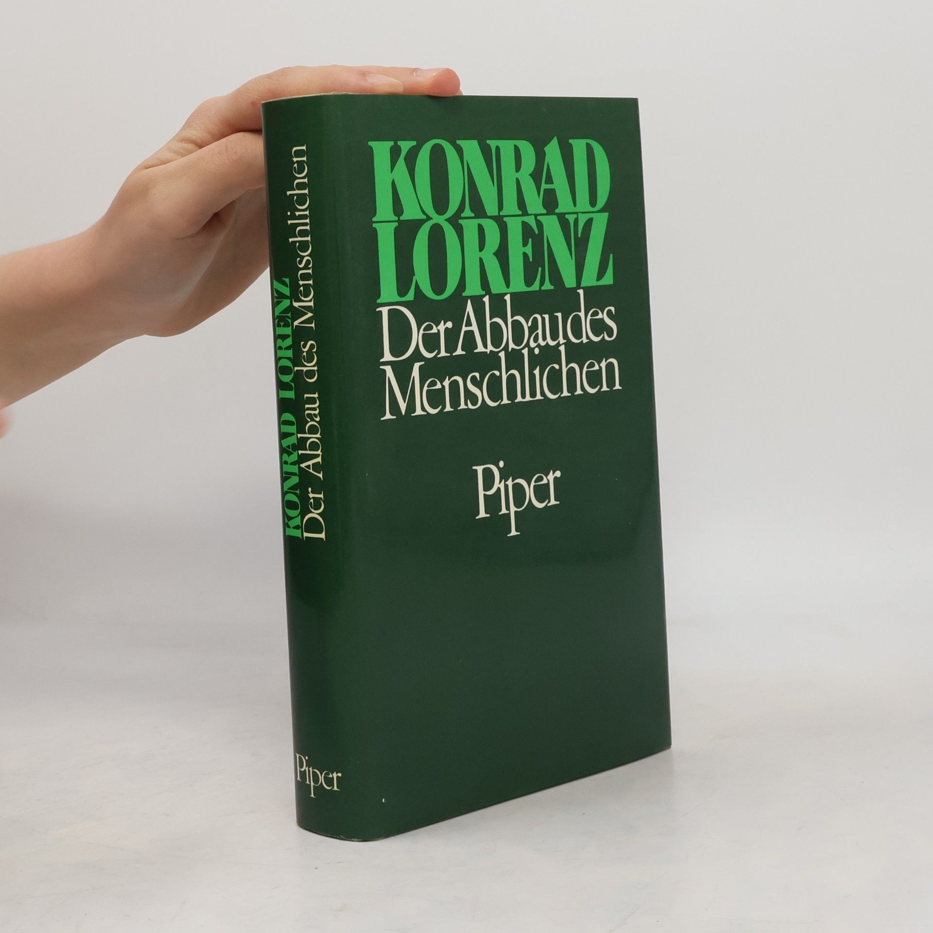 Konrad Lorenz Der Abbau des Menschlichen