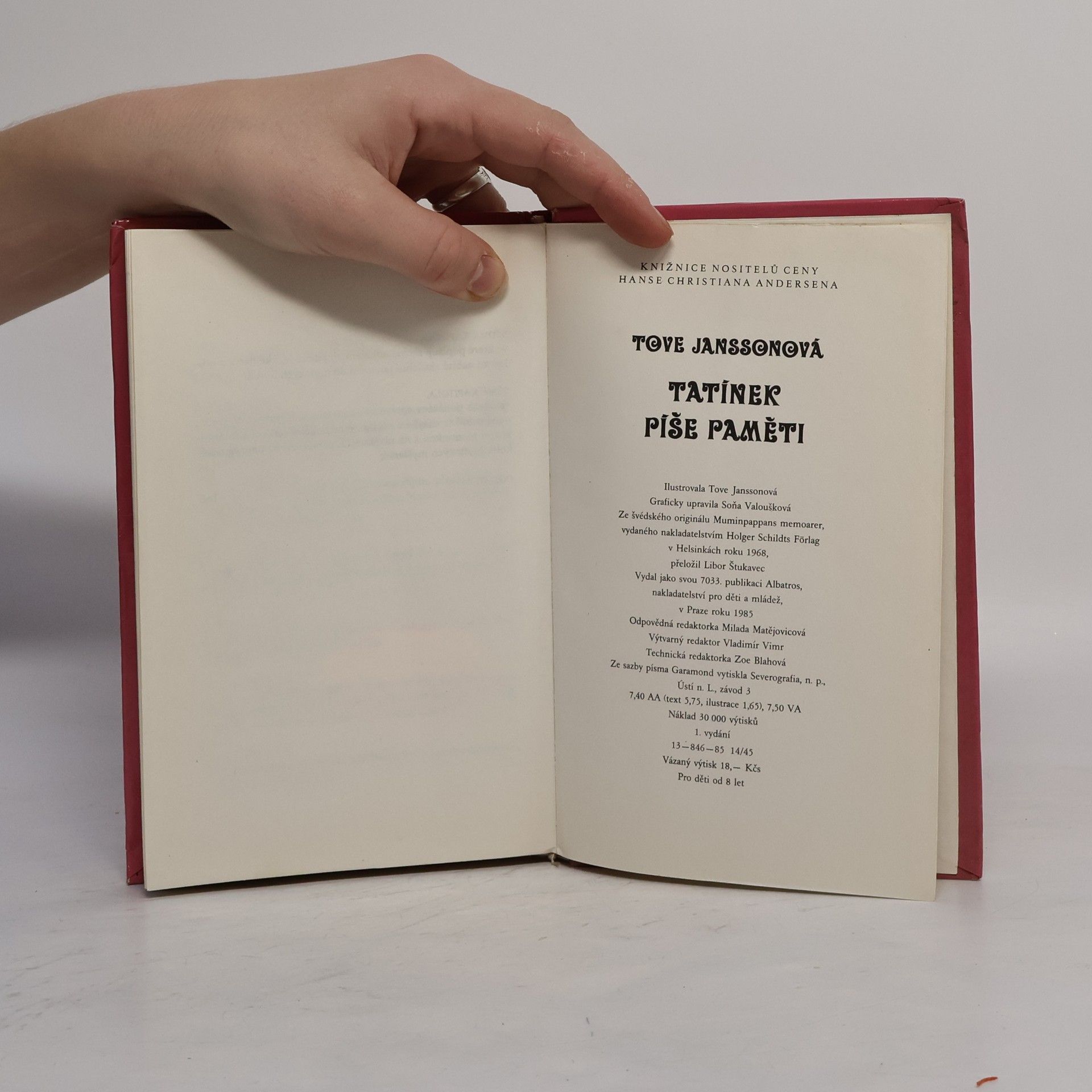 Tove Jansson Tatínek píše paměti