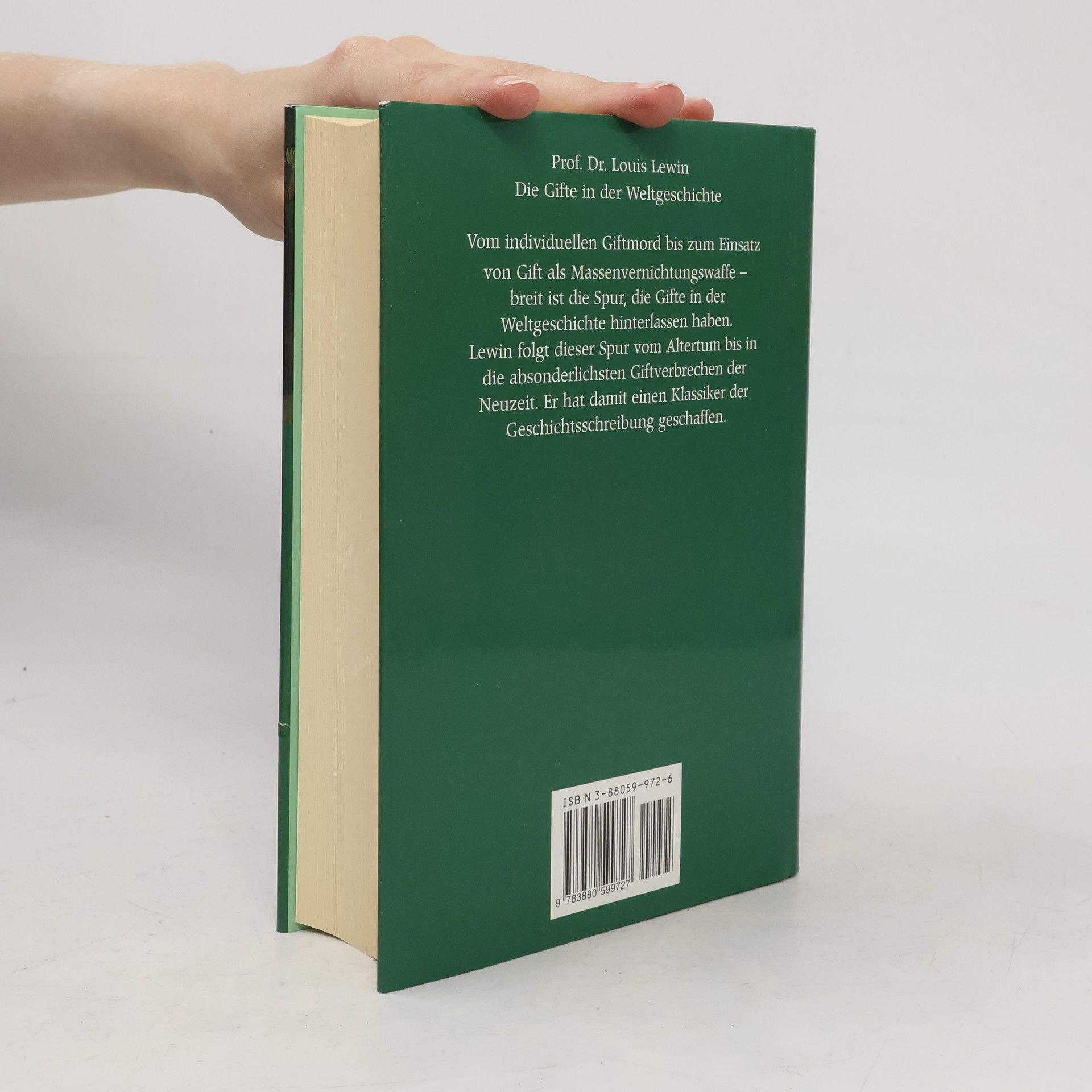 L. Lewin Die Gifte in der Weltgeschichte
