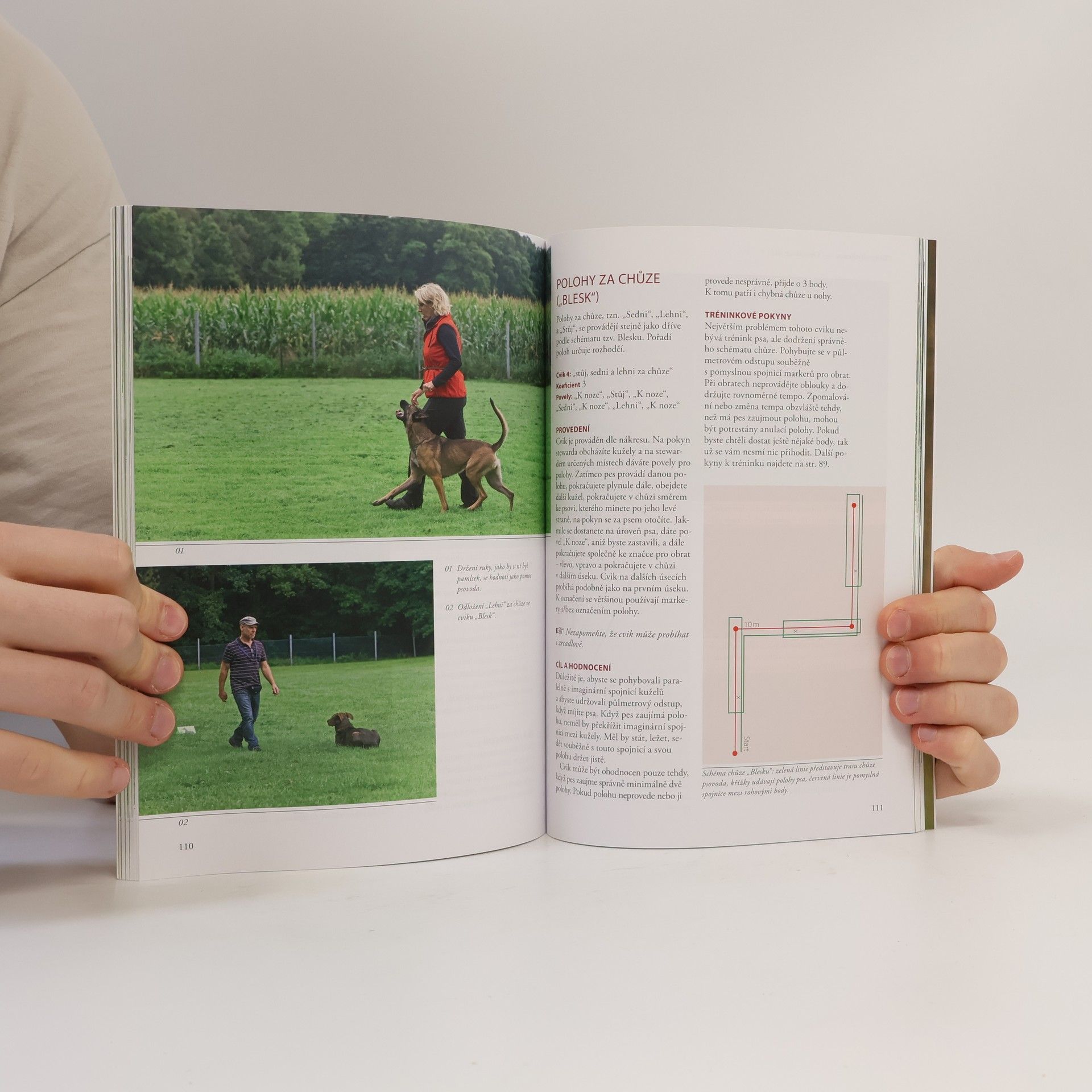 Helma Spona Obedience - Různé tréninkové metody pro jednotlivé cviky