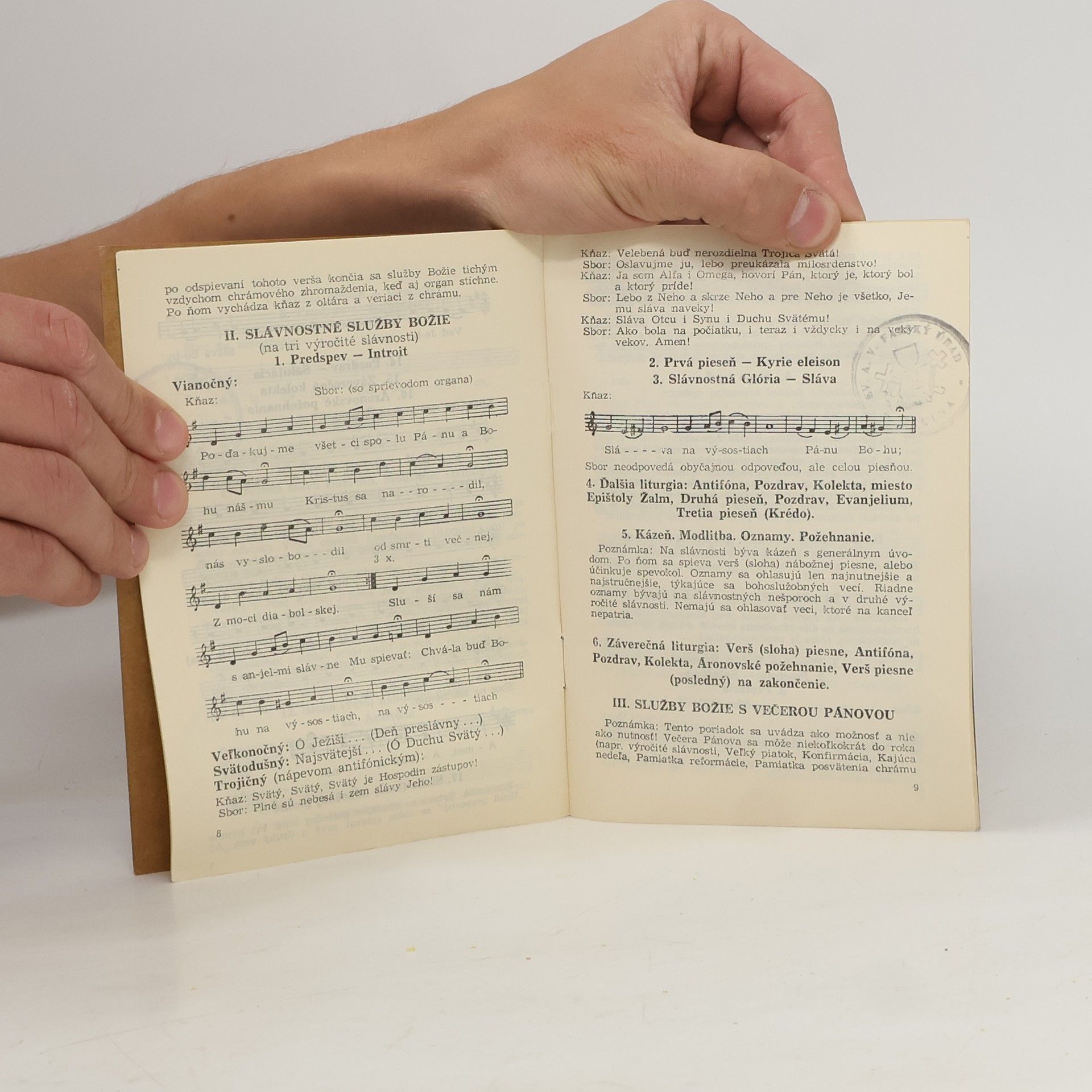 Collectif d'auteurs Slovenská liturgia evanjelických a. v. služieb Božích a Slovenské antifóny