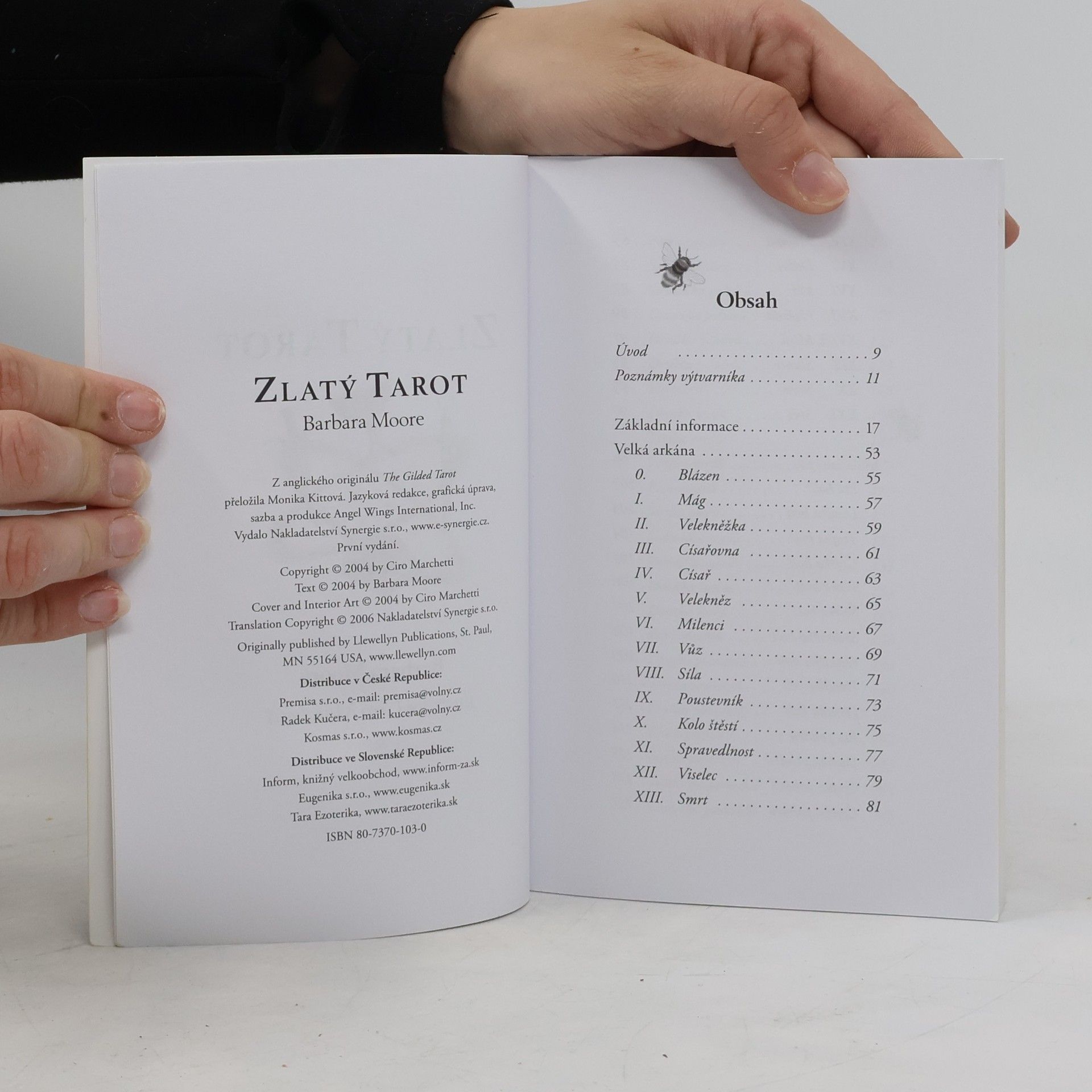Barbara Moore Zlatý tarot: průvodce