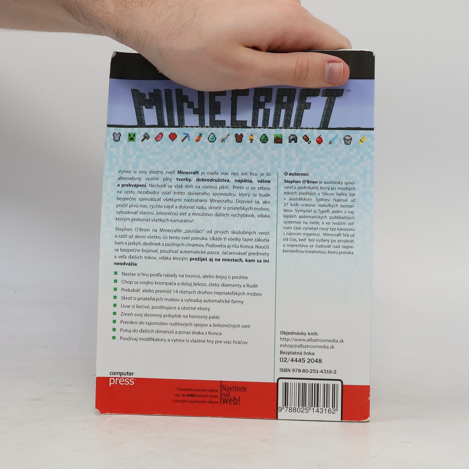 Stephen O'Brien Minecraft. Vydoluj maximum!