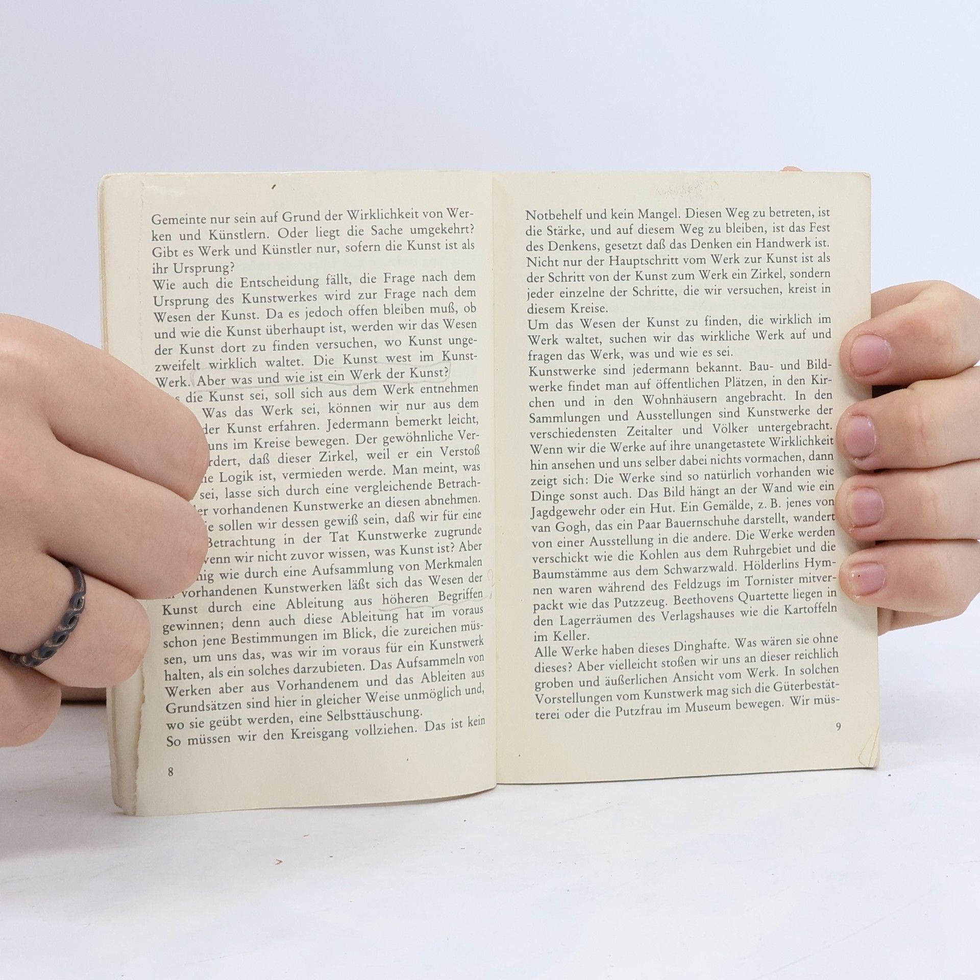 Martin Heidegger Der Ursprung des Kunstwerkes