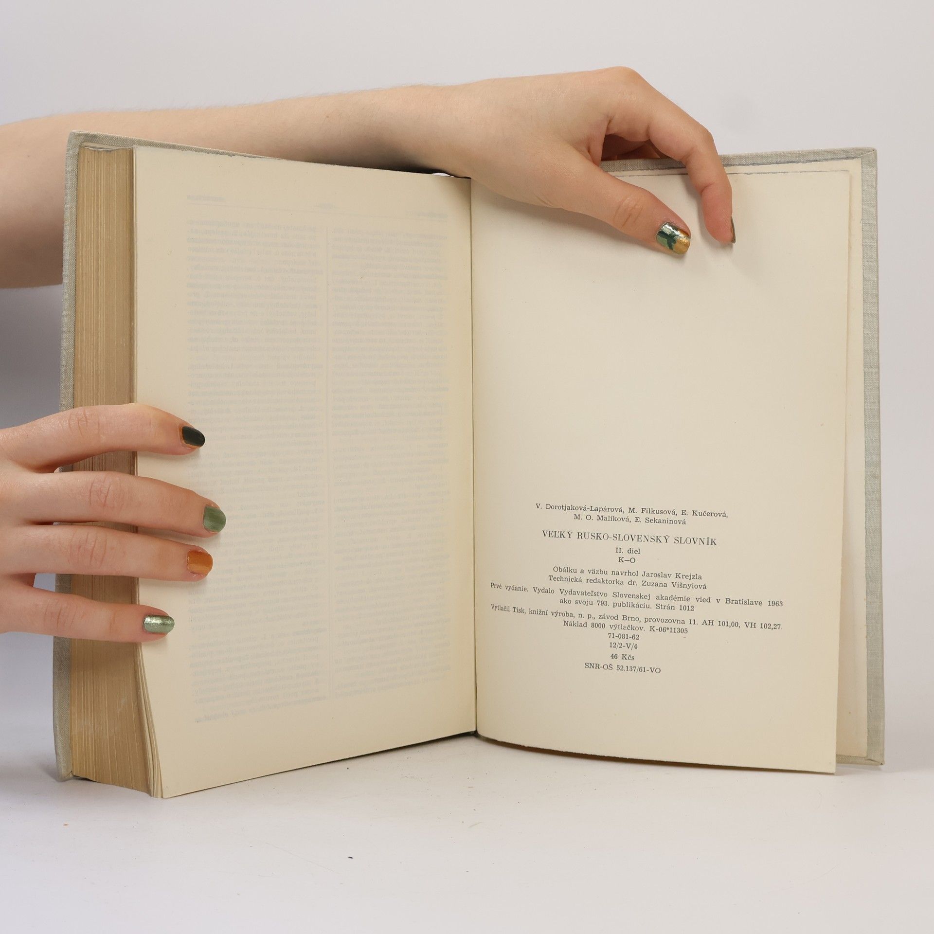 Autorenkollektiv Veľký rusko-slovenský slovník. II. diel, K-O