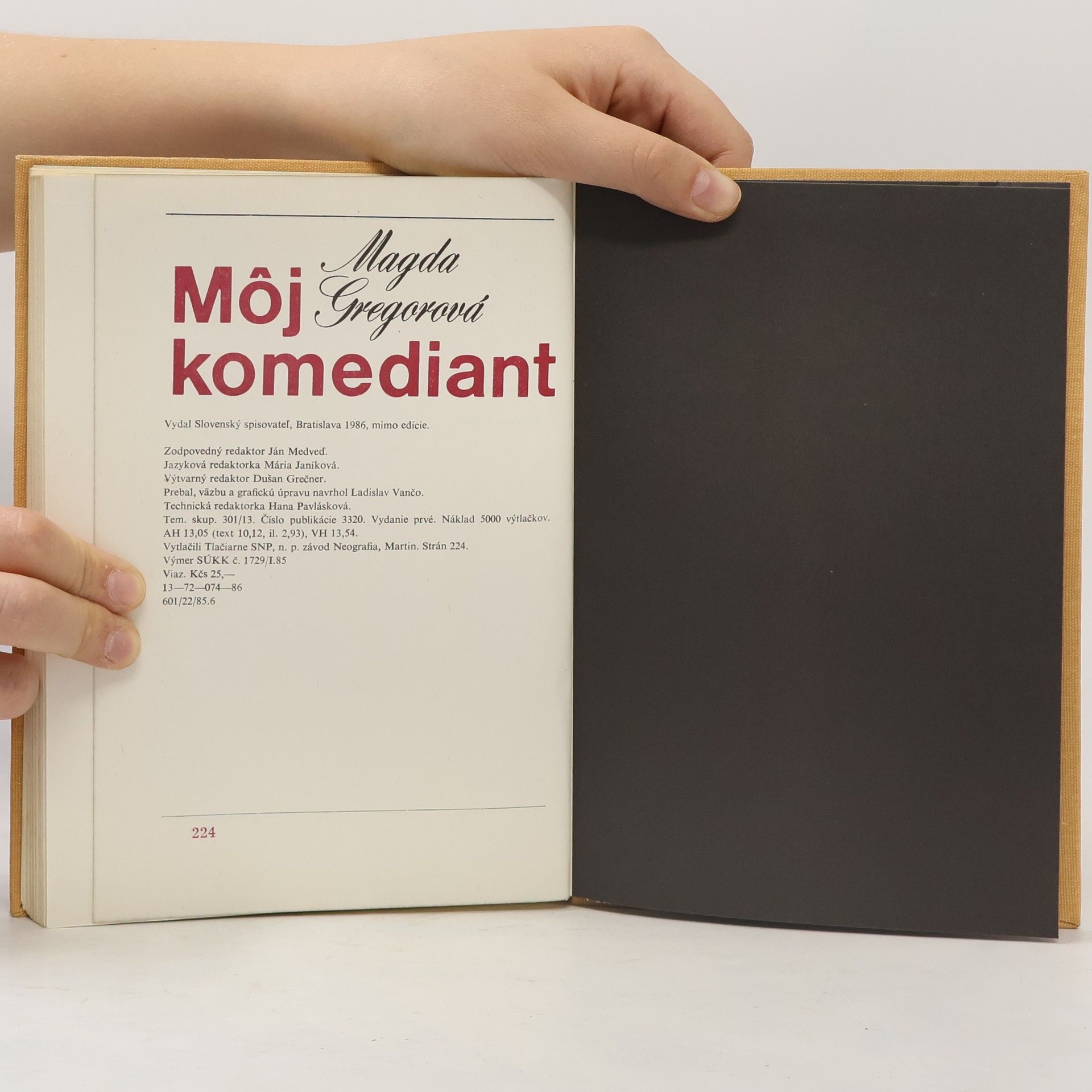 Magda Gregorová Môj komediant