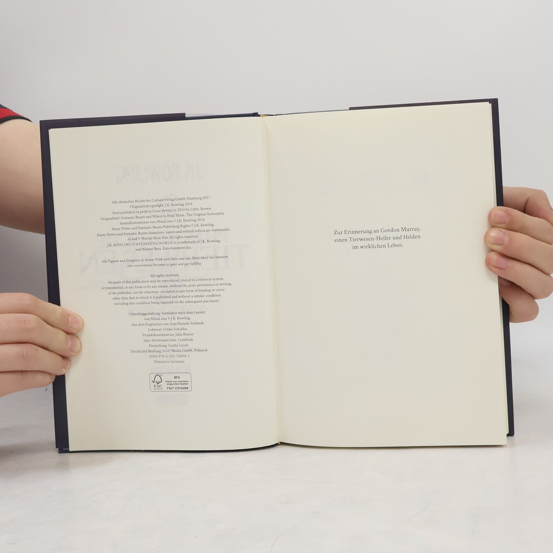 J. K. Rowling Phantastische Tierwesen und wo sie zu finden sind. Das Originaldrehbuch