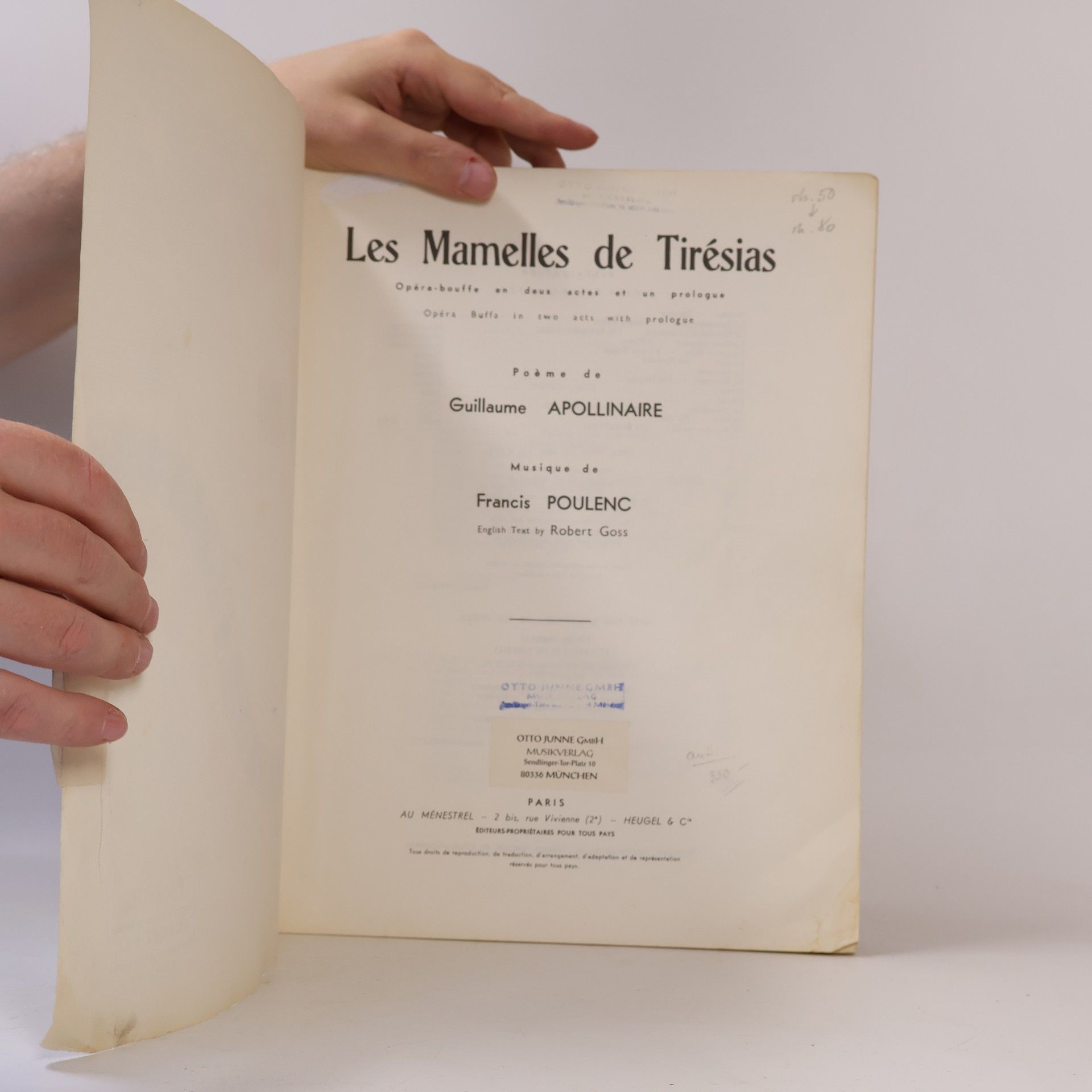 Guillaume Apollinaire Les Mamelles de Tirésias