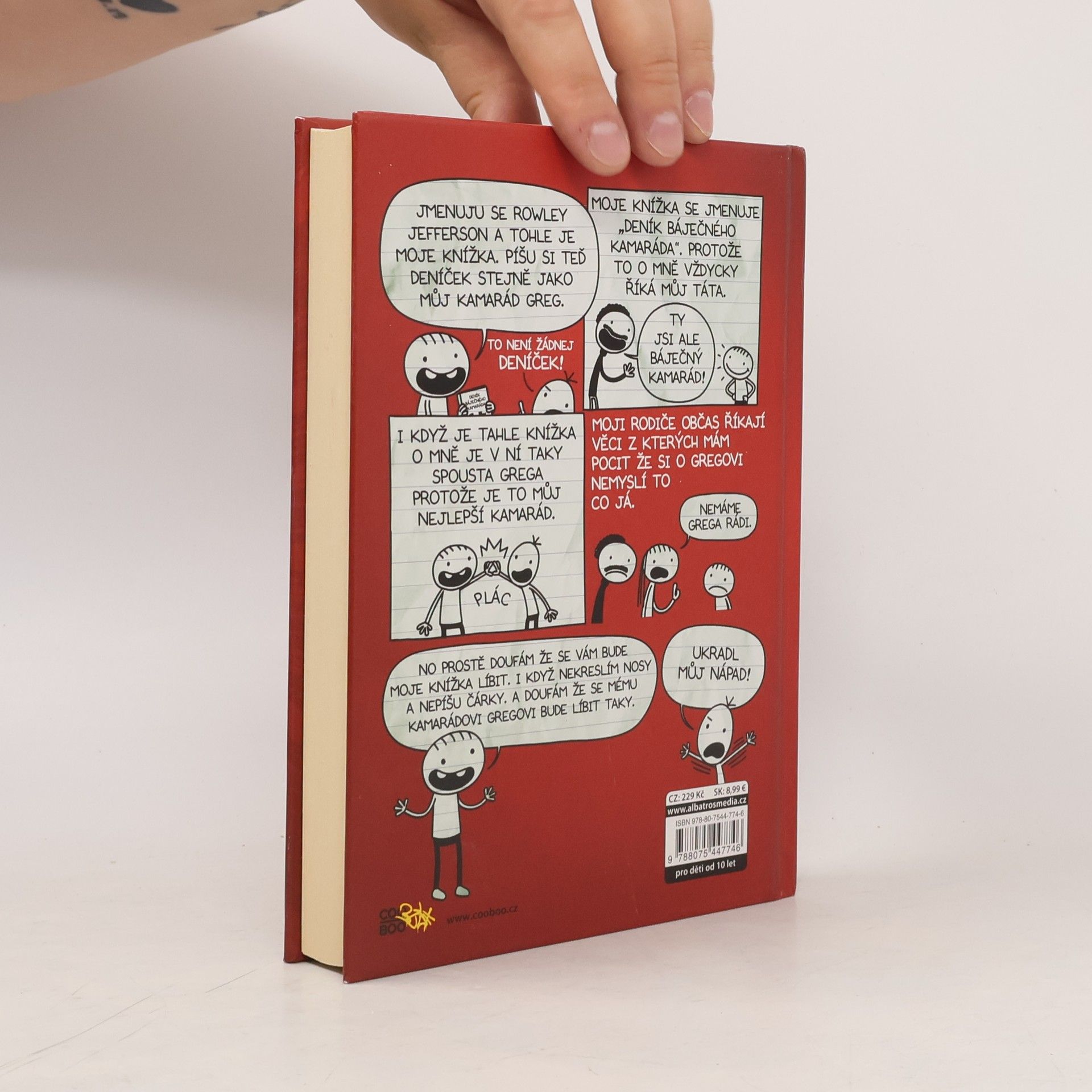 Jeff Kinney Deník báječného kamaráda. Píše Rowley Jefferson