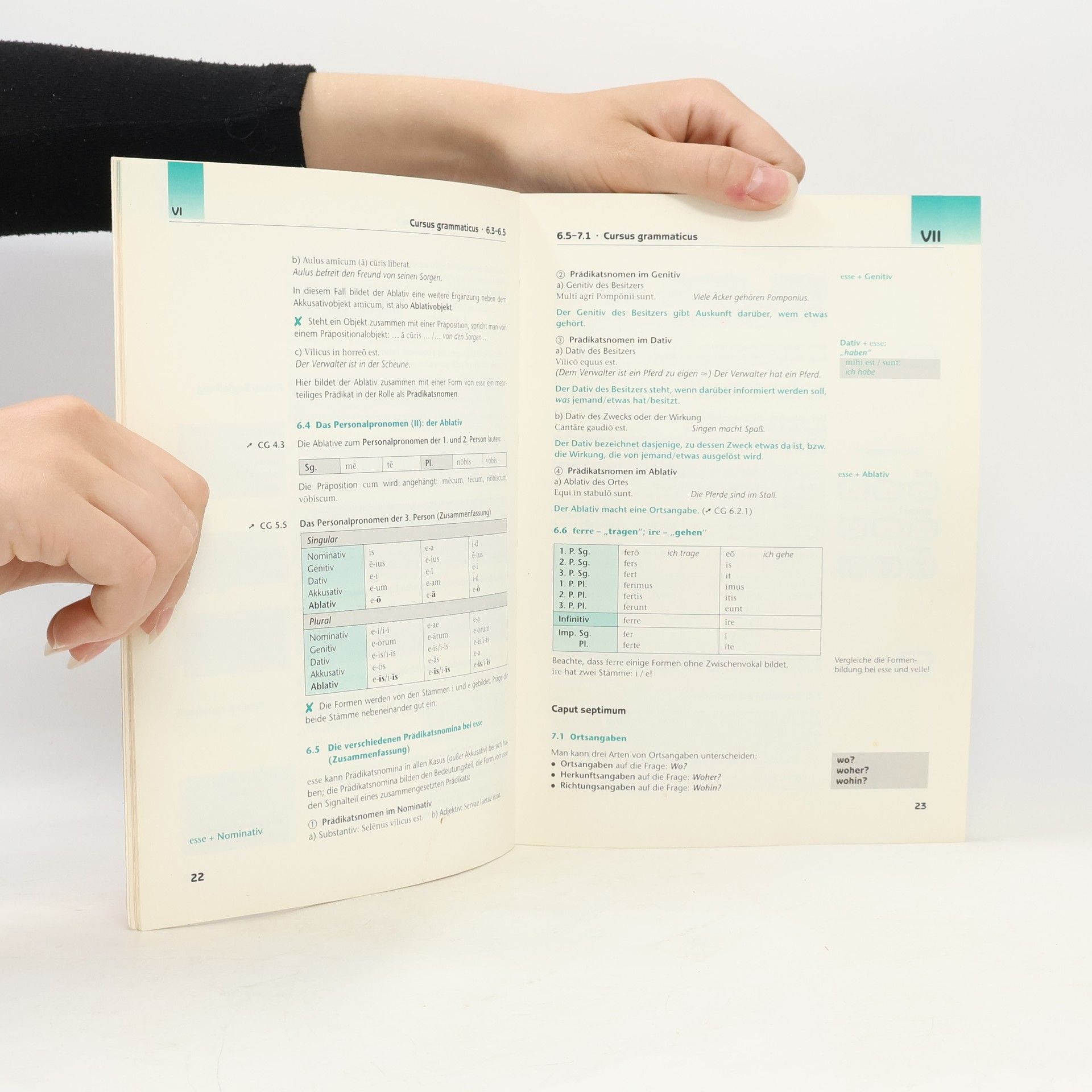 Walter Siewert Cursus grammaticus, Lesevokabular