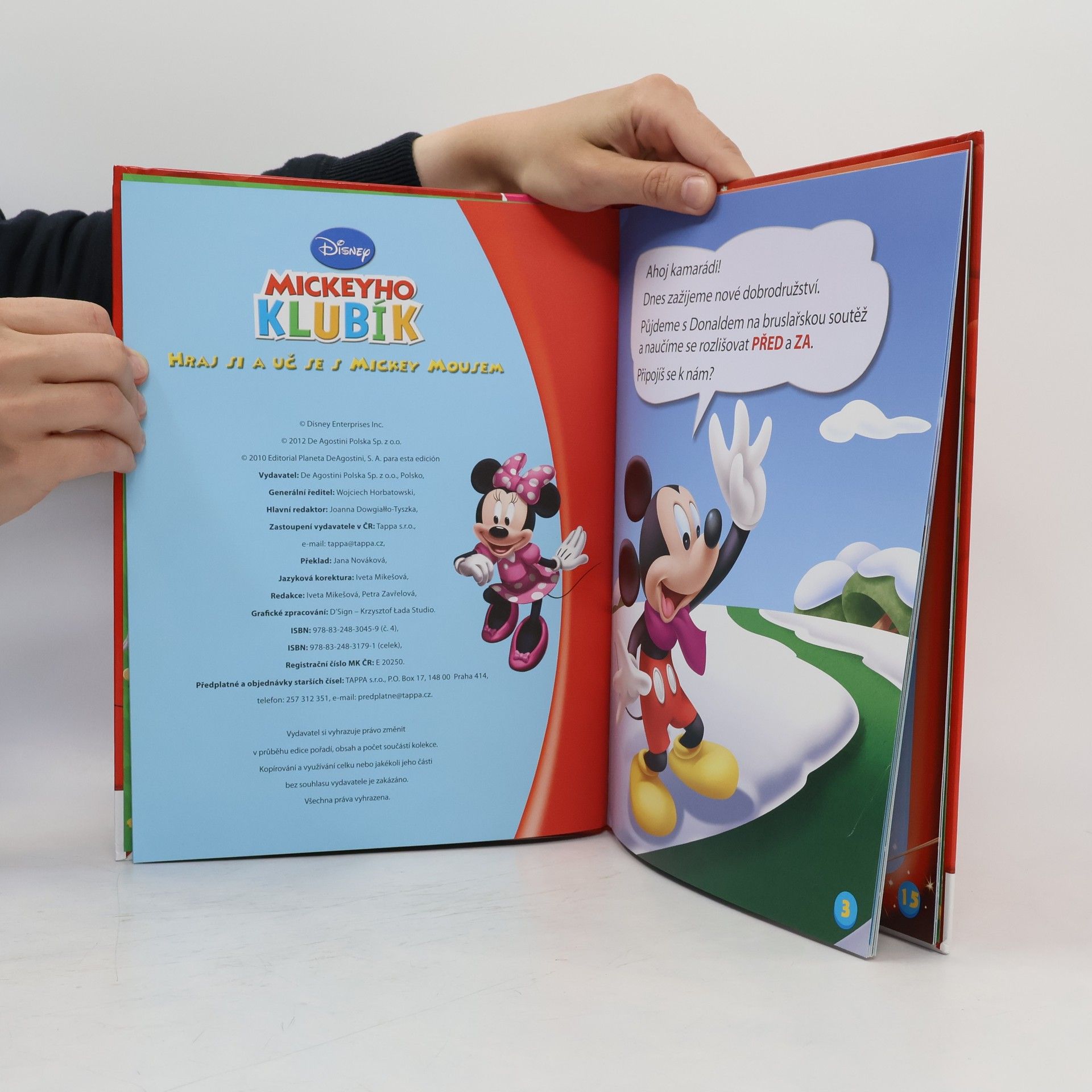 Various authors Hraj si a uč se s Mickey Mausem 4. Před a za!