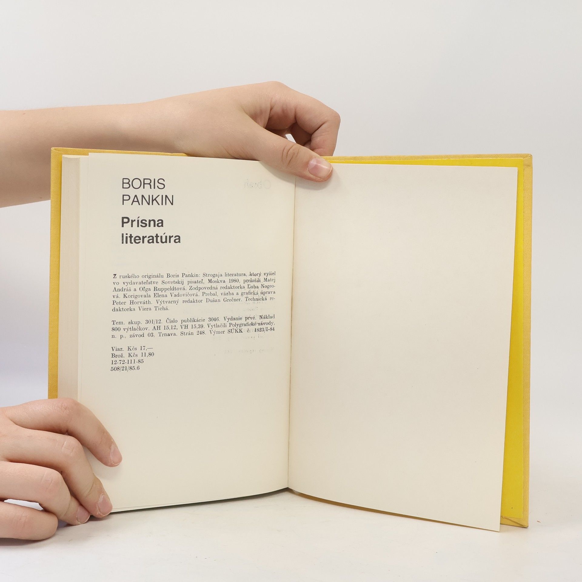 Boris Pankin Prísna literatúra