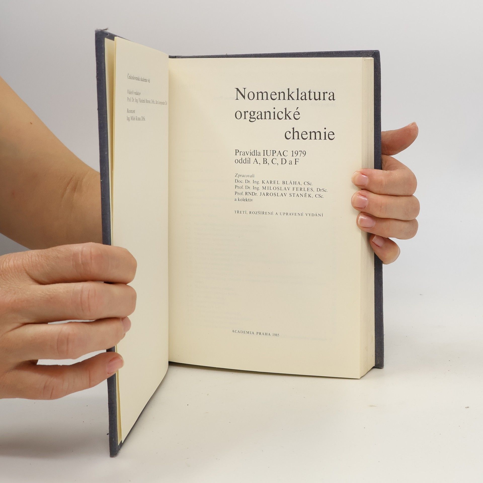 Karel Bláha Nomenklatura organické chemie