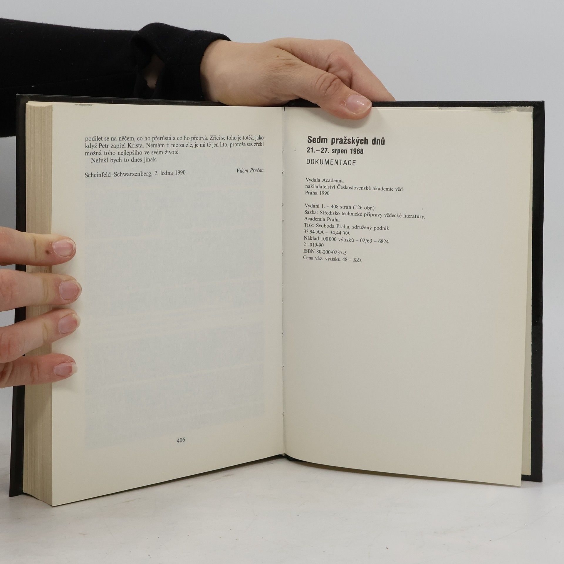 Vilém Prečan Sedm pražských dnů. 21.-27. srpen 1968