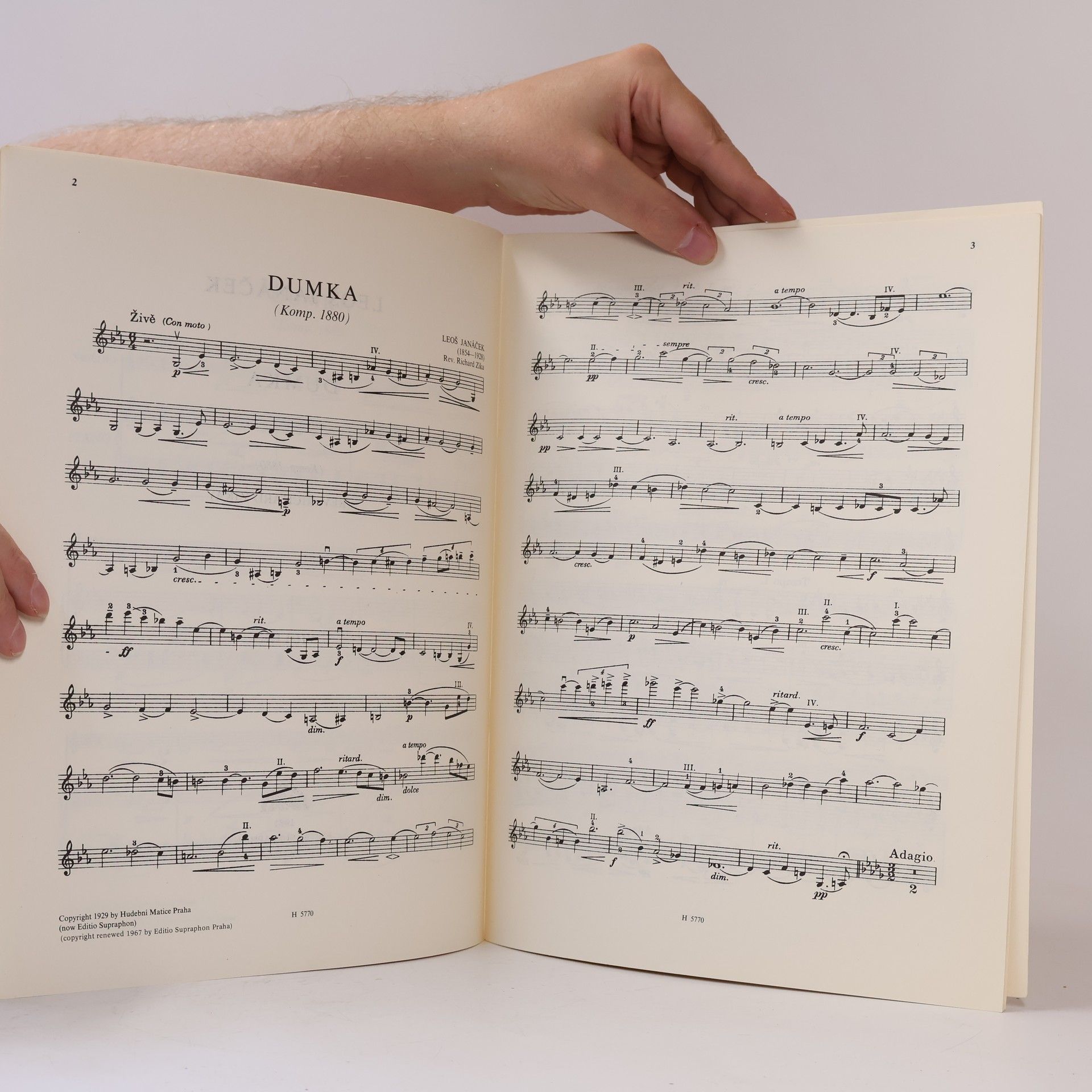 Leoš Janáček Dumka. Violino e piano