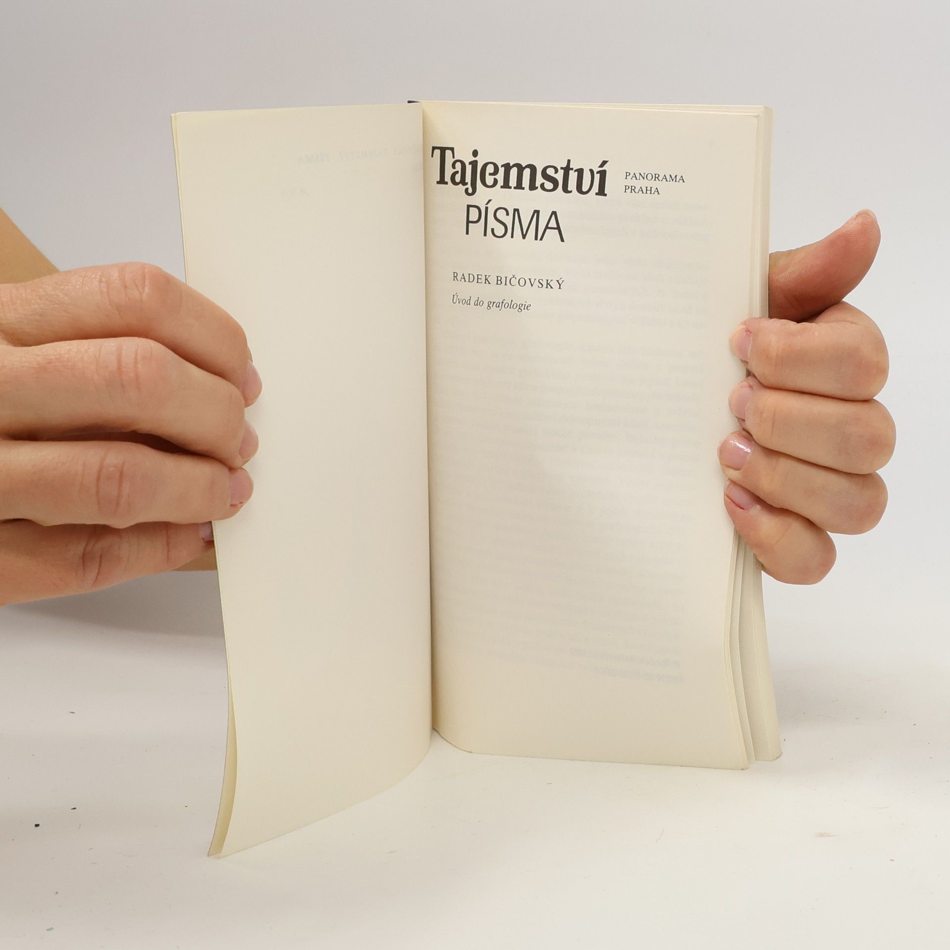 Radek Bičovský Tajemství písma. Úvod do grafologie
