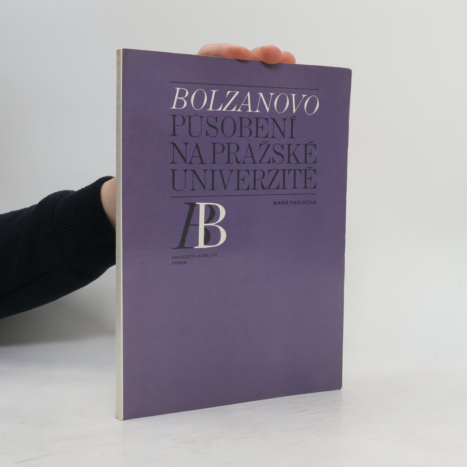 Marie Pavlíková Bolzanovo působení na pražské univerzitě