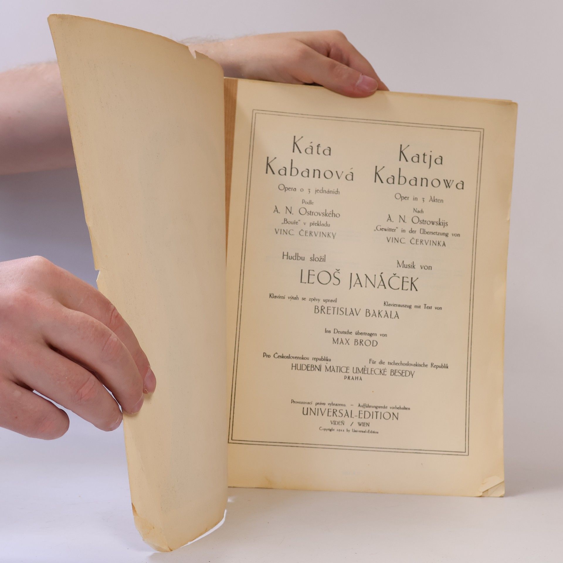 Leoš Janáček Káťa Kabanová